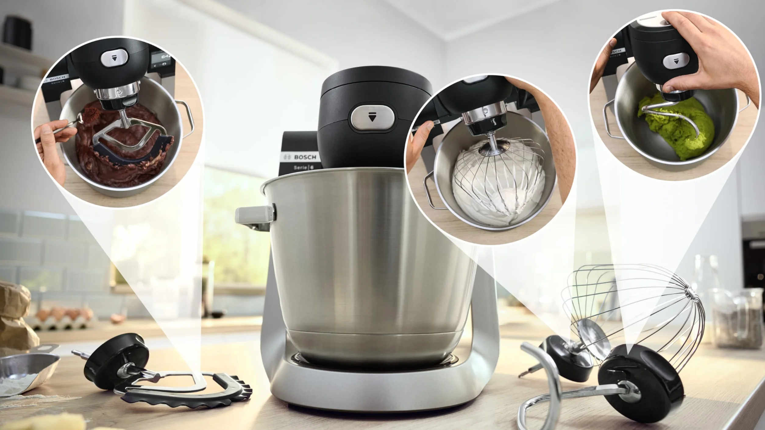 Bosch Seria 6 Robot Kuchenny 5.5 L Srebrny
