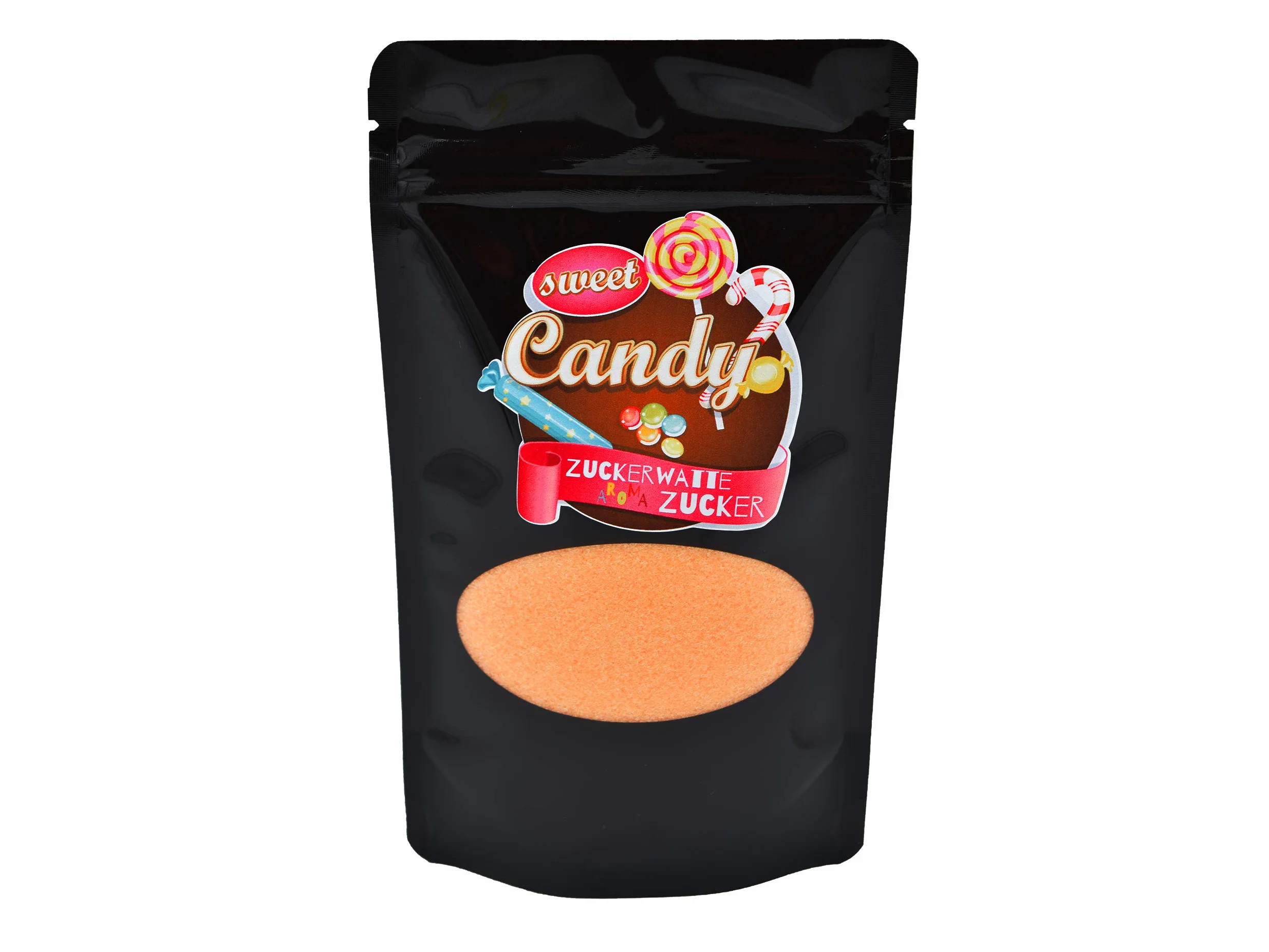 Hopser Food Fun Cukier aromatyczny, kolorowy cukier do waty cukrowej, maszyn do waty cukrowej, popcornu, dekorowania (200 g, pomarańczowy)