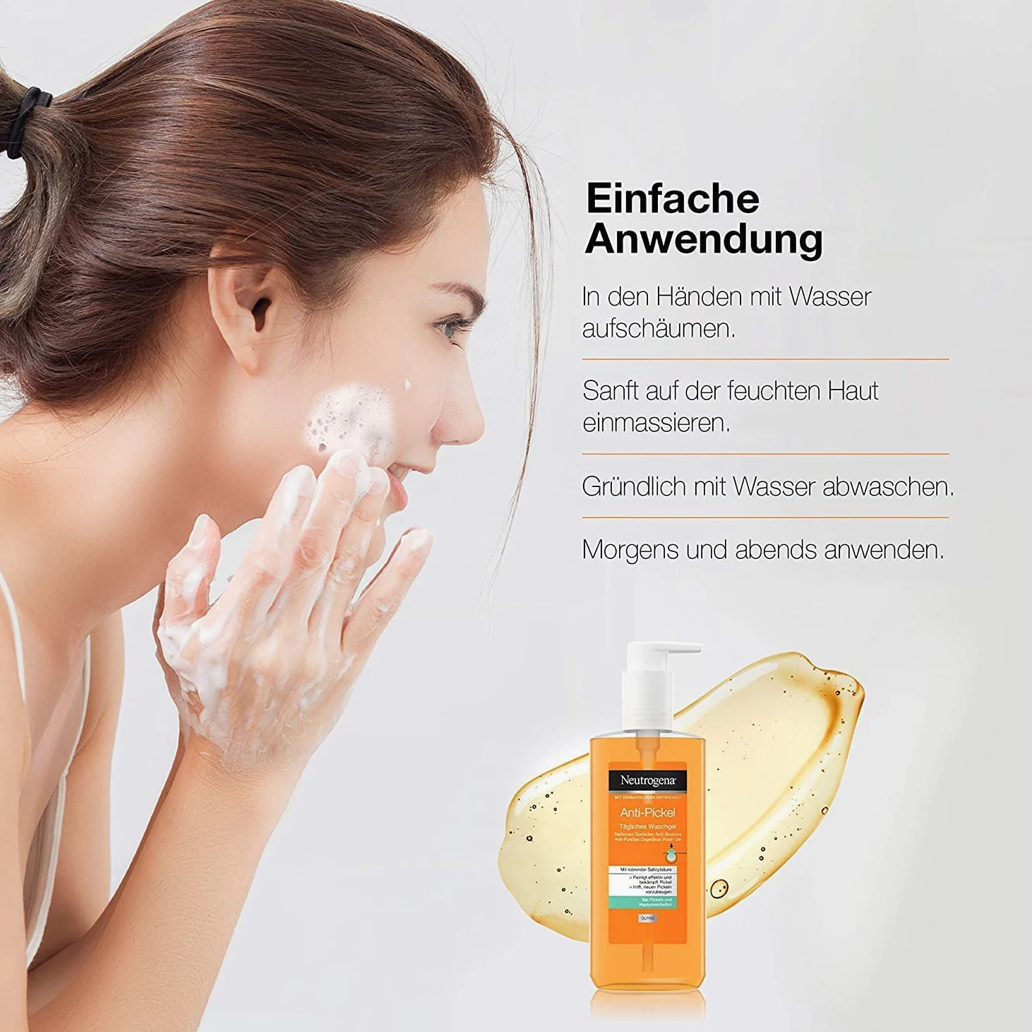 Neutrogena Zestaw do pielęgnacji twarzy przeciw pryszczom 2 w 1 z maską do czyszczenia i maską 150 ml, codzienny żel do mycia 200 ml, SOS natychmiastowa pomoc 15 ml, codzienne peeling 150 ml i anty-wągrowa woda do twarzy 200 ml