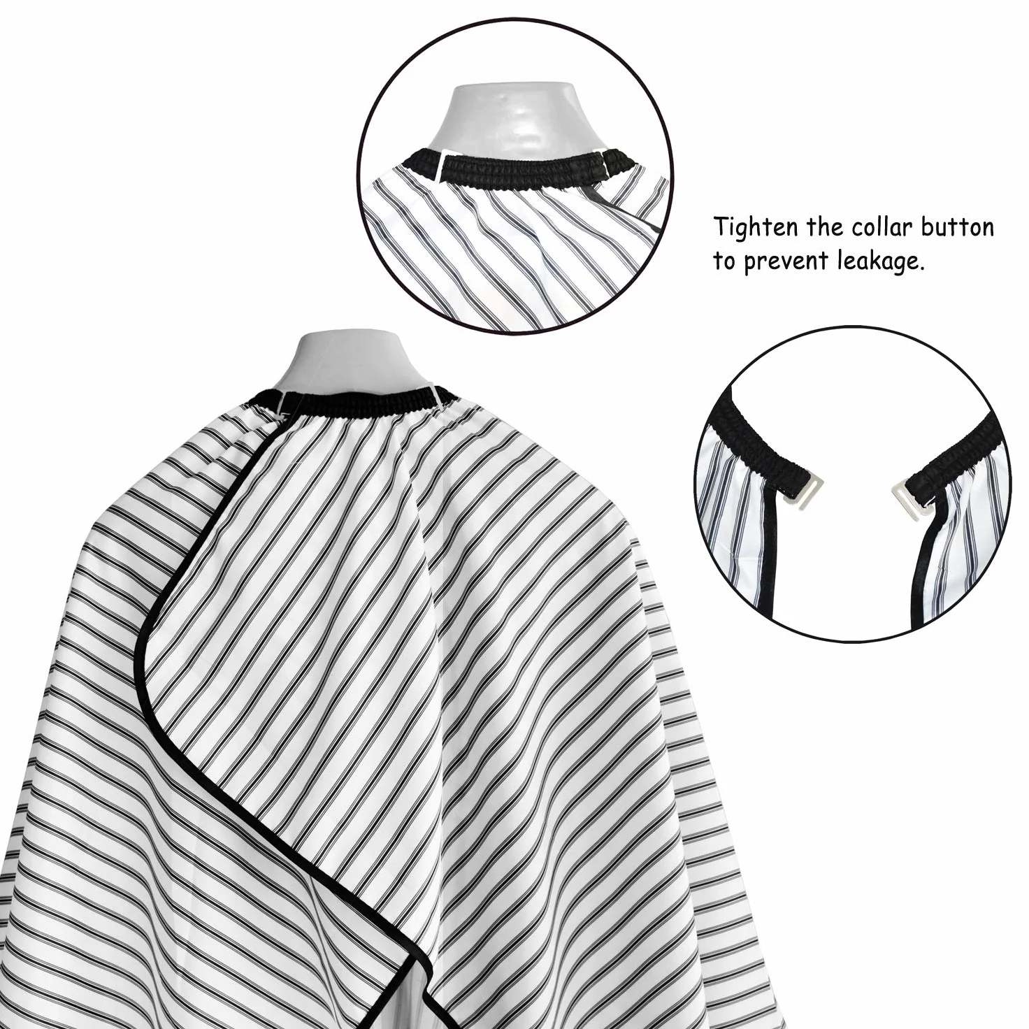 Suknia fryzjerska Barbers Cape - Wodoodporna profesjonalna fryzjerka Salon Cape Cloth Fartuch do strzyżenia włosów do stylizacji włosów, cięć i kolorów - Rozmiar 160 x 145 CM