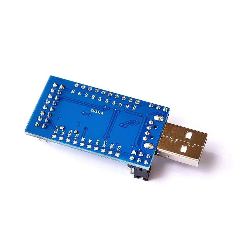 DollaTek CH341A adapter USB na UART/IIC/SPI/TTL/ISP EPP/MEM konwerter równoleg?y wbudowany wska?nik pracy modu? p?ytki lampy