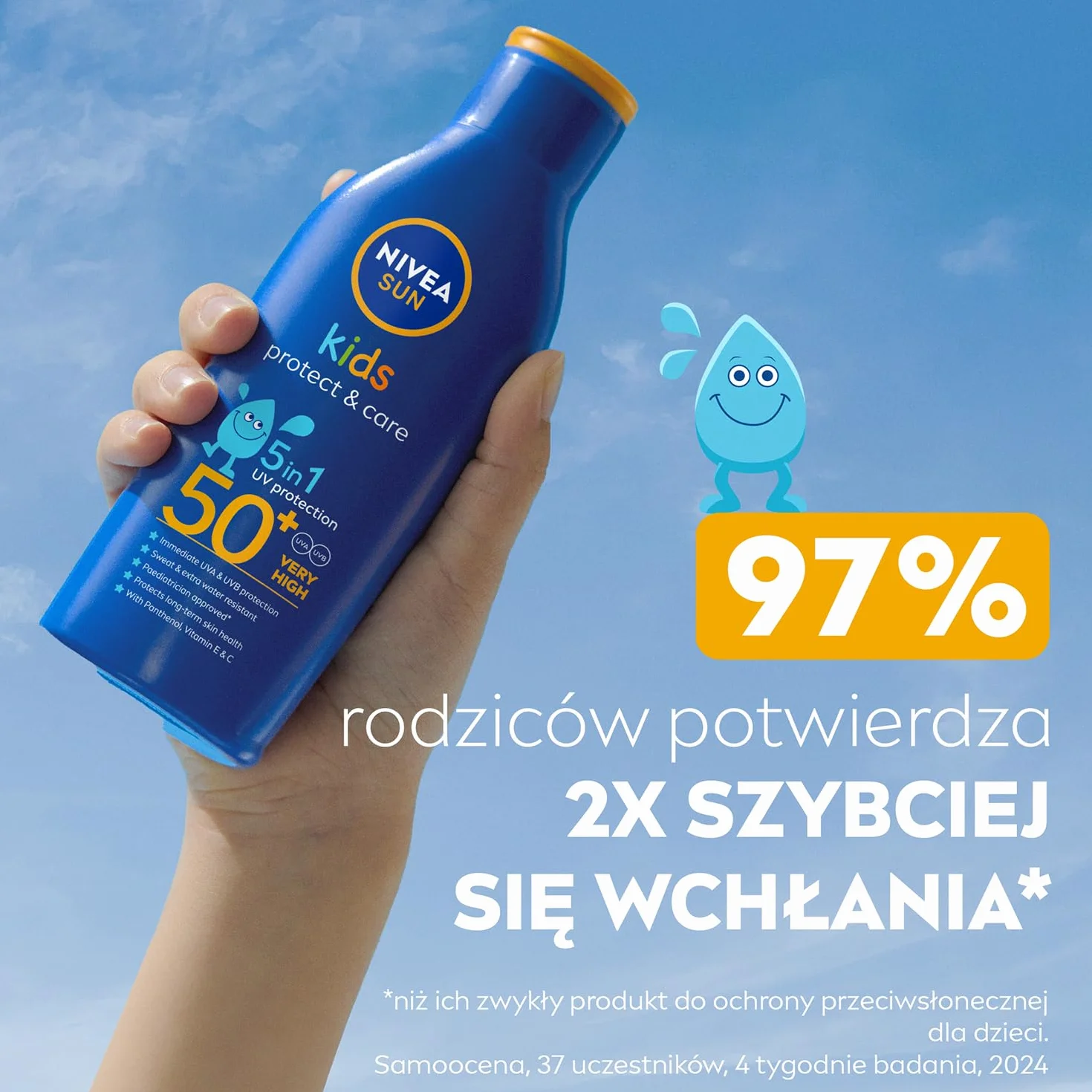 NIVEA SUN KIDS Protect & Care Balsam do opalania dla dzieci SPF 50+ 200 ml