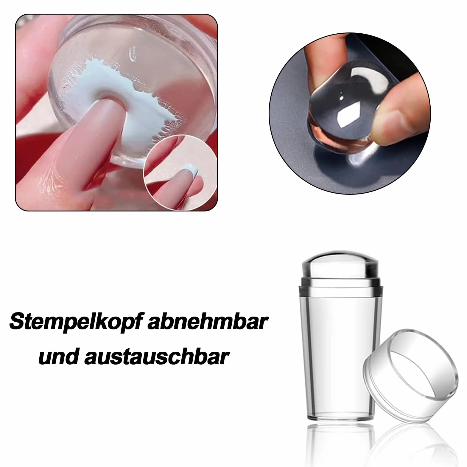 Zestaw stempli do paznokci 6 sztuk szablony do manicure DIY