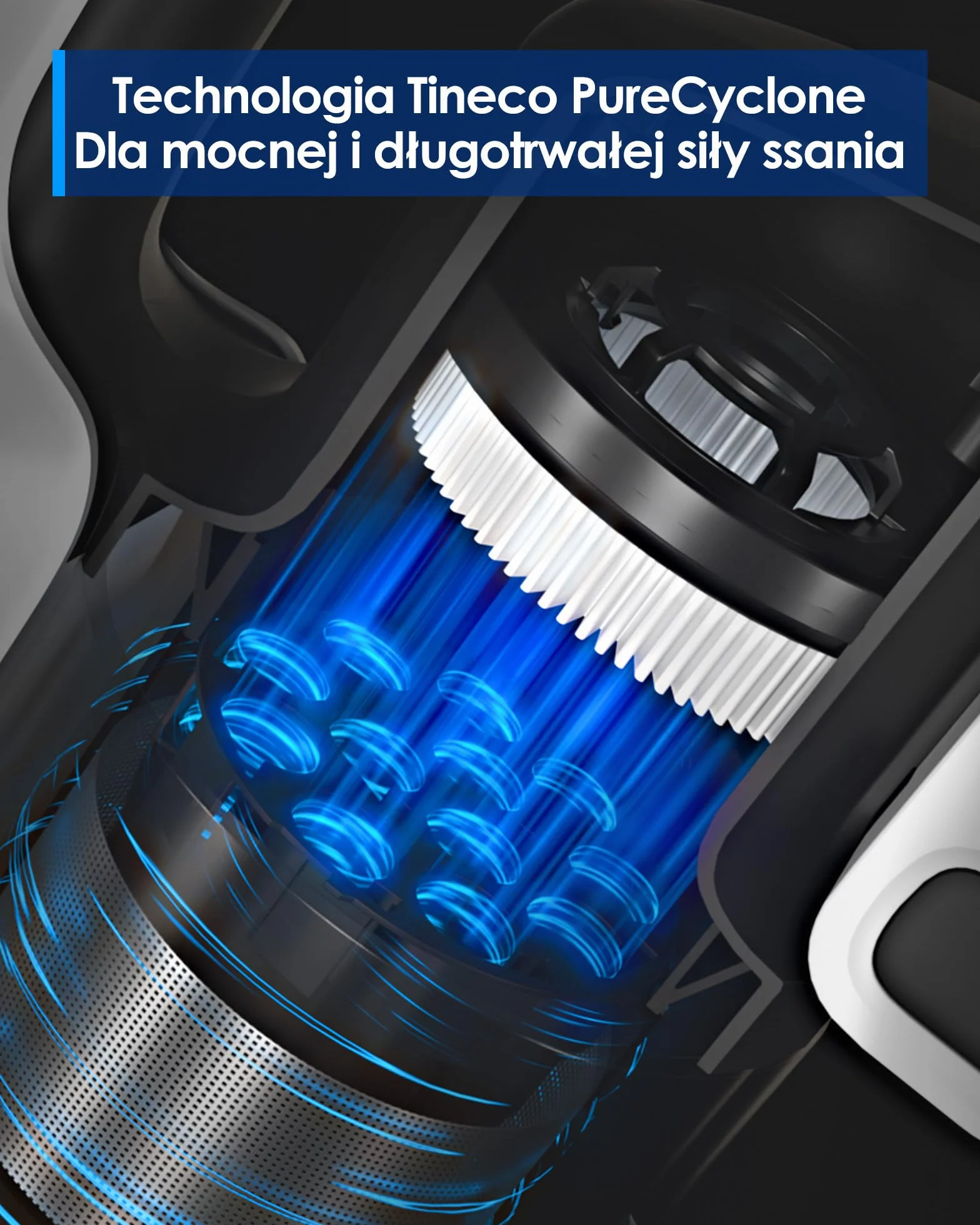 Tineco A30S draadloze steelstofzuiger, 160 W zuigkracht, 60 minuten looptijd, 1 liter grotere vuilnisbak, ZeroTangle-borstel, Tineco PureCyclone Tech, LED-koplamp
