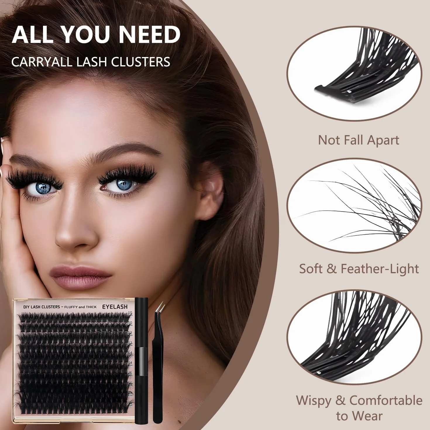 380 szt. 200D lash extension set
