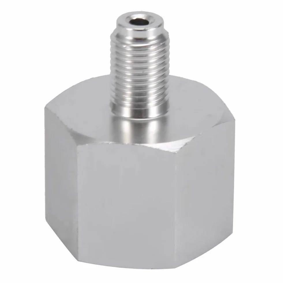Adapter CO2 do, Mini Regulator ze stopu cynku Homebrew Beer Corny Keg 6acme-6g do 3/8-24unf, odpowiedni do systemów sodowych, wody gazowanej i akwariów