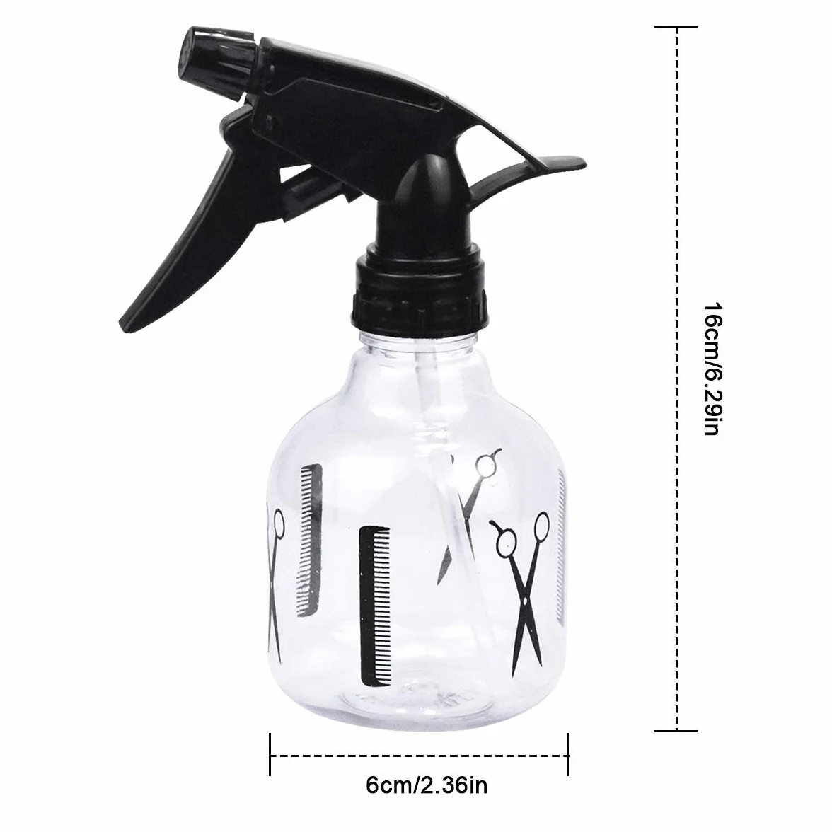 Butelka z rozpylaczem 200 ml do stylizacji włosów, podróży, roślin