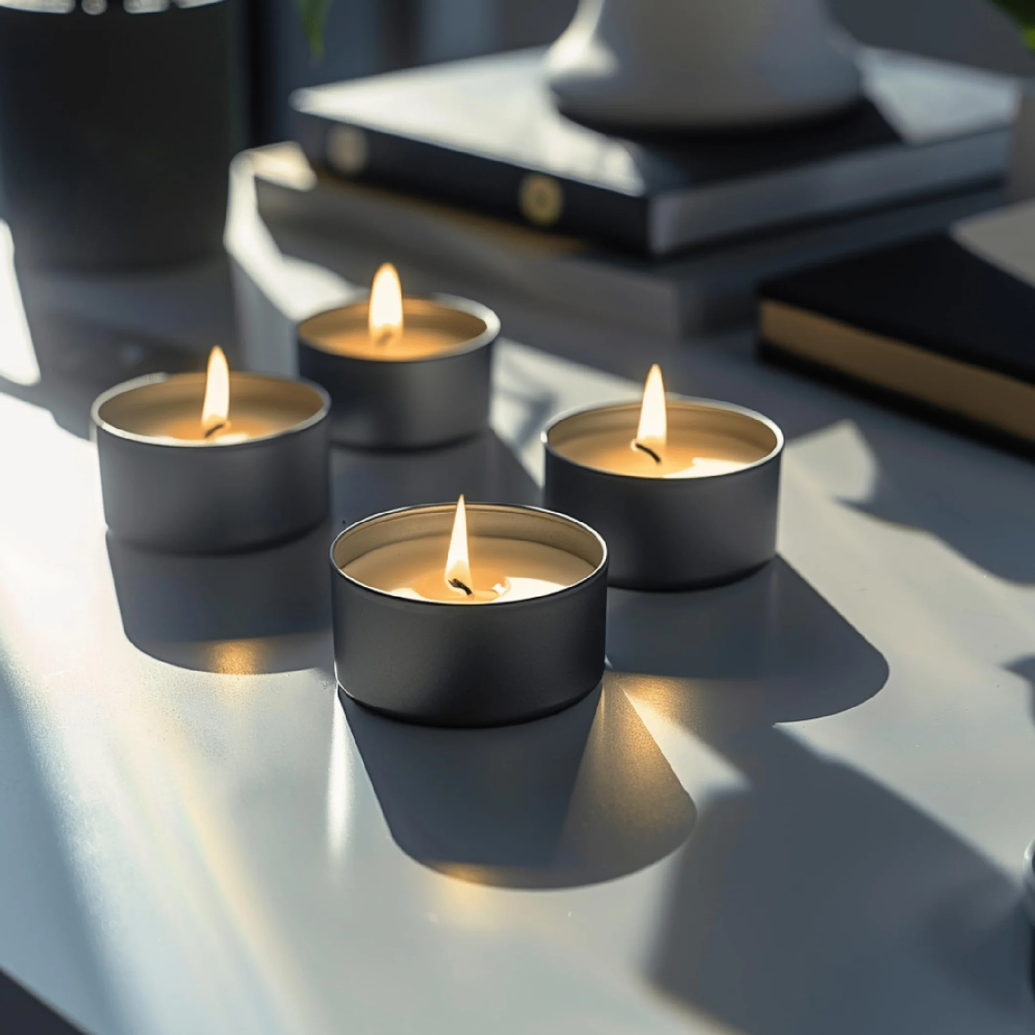 Horeca Candles - Świeczki Tealight - 4 Godziny Palenia - Zestaw 200 Białych Świeczek Tealightowych - Bez zapachu - Podgrzewacze Świeczki na Ślub, Dekoracje, Imprezę