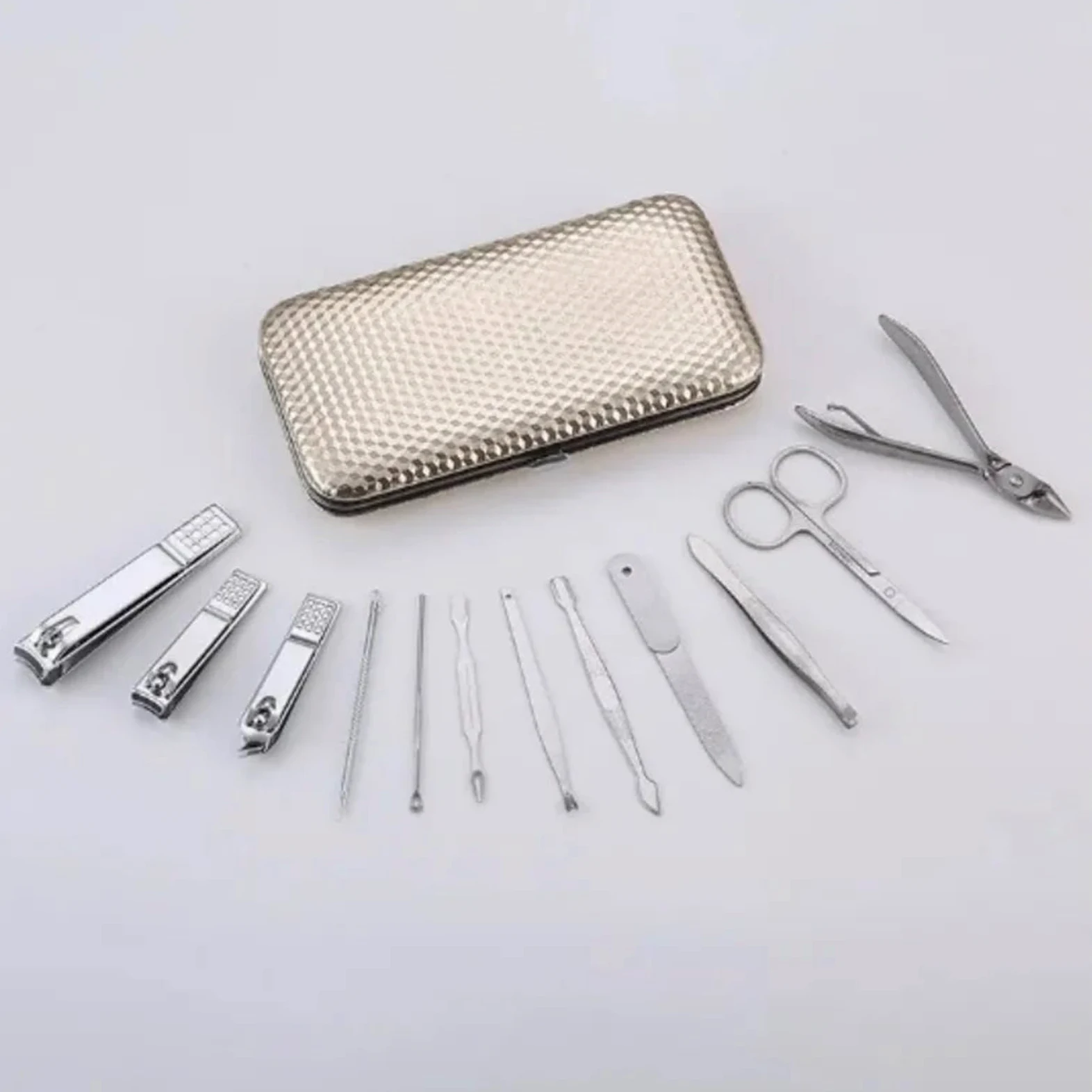 Zestaw obcinaczy do paznokci 12-częściowy zestaw obcinaczy do paznokci zestaw do manicure zestaw obcinaczy do paznokci prezent złote narzędzia do pielęgnacji stóp i rąk pedi