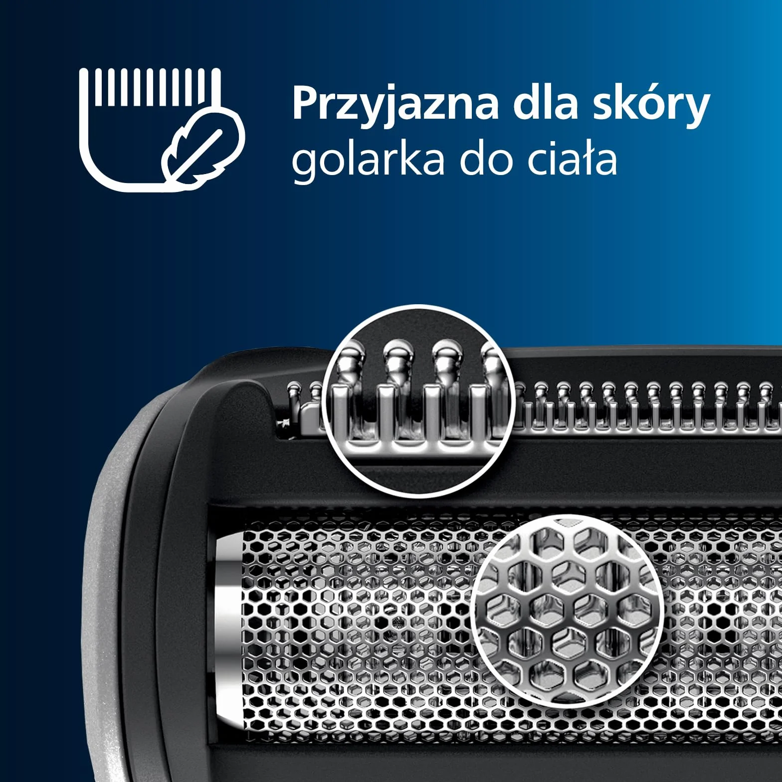 Philips Bodygroom 3000, Trymer do Pachwin i Ciała z Możliwością Użytkowania pod Prysznicem, Dokładne i Wygodne Golenie, Pielęgnacja Całego Ciała, 60 Min. Czas Pracy, Model Bg3027/03