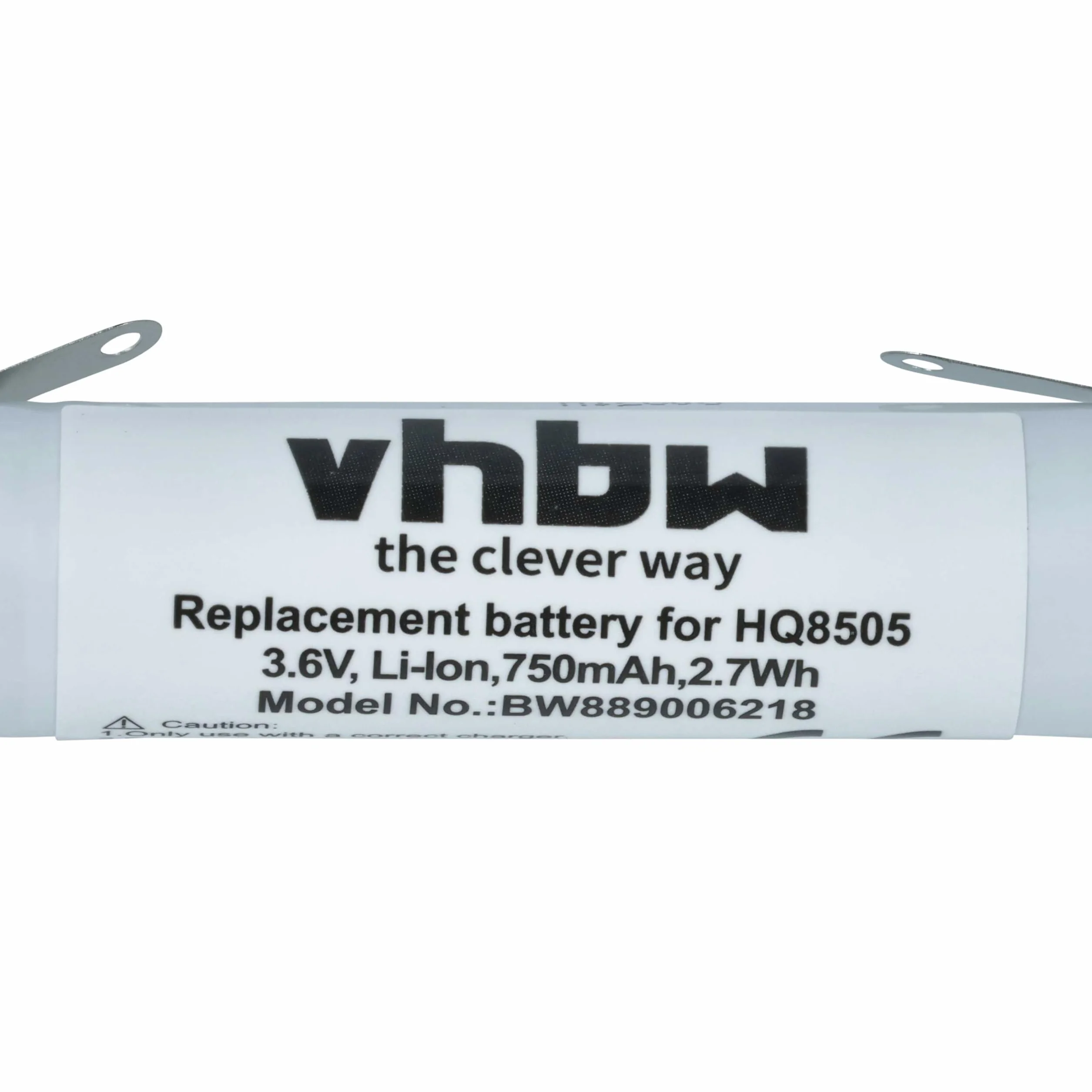vhbw Bateria kompatybilna z golarką Philips Norelco AT890, AT891, AT880, HQ7390, HQ8100, AT893, AT895 (750 mAh, 3,6 V, Li-Ion)