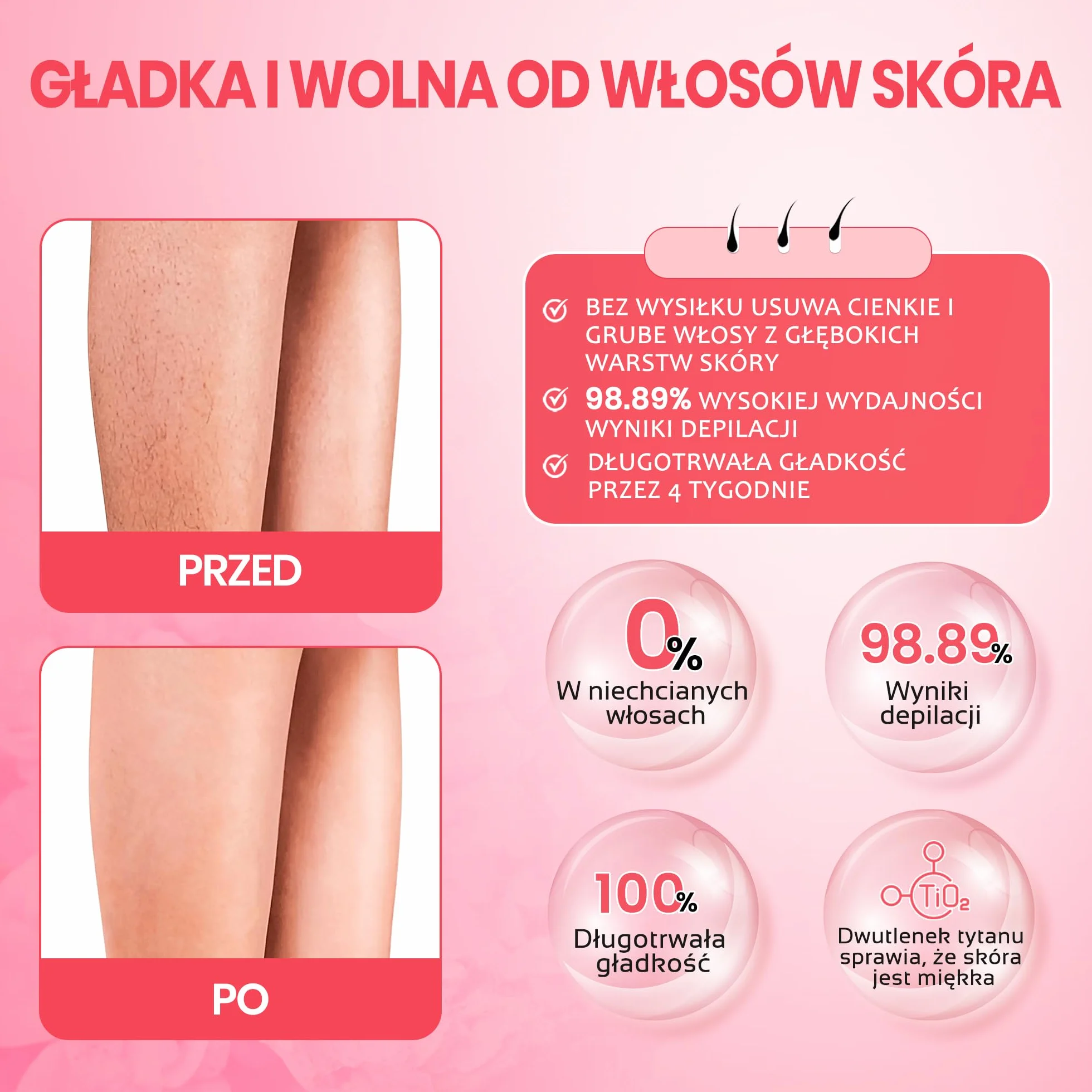 DERMAWAX 6 x 100 ml różowy wkład do wosku, miękki, kremowy wosk dla skóry wrażliwej, do stosowania z podgrzewaczem wosku i paskami z włókniny (brak w zestawie) - nogi, ramiona, pachy, klatka piersiowa