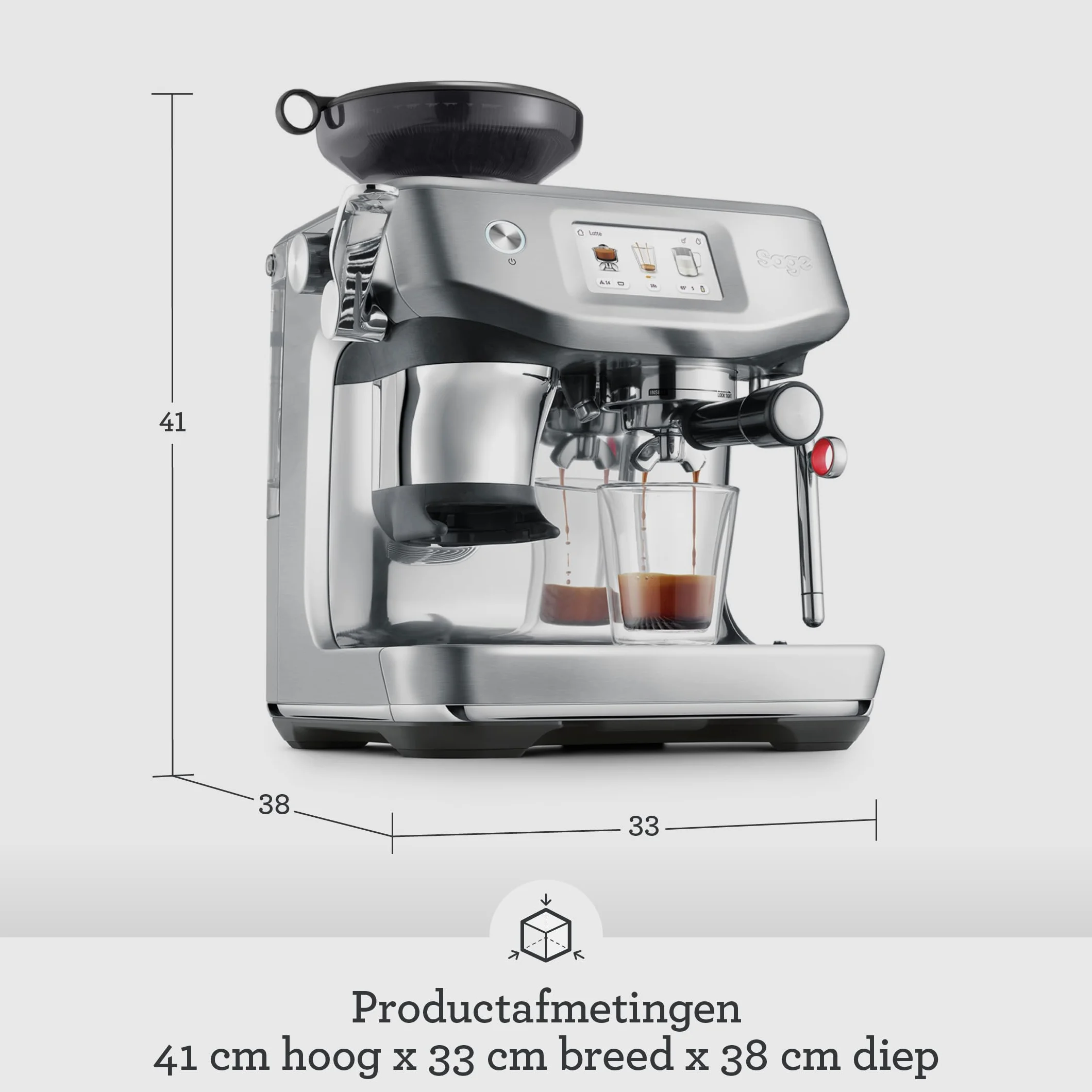 Sage Appliances The Barista Touch Impress Ekspres do Kawy Srebrny