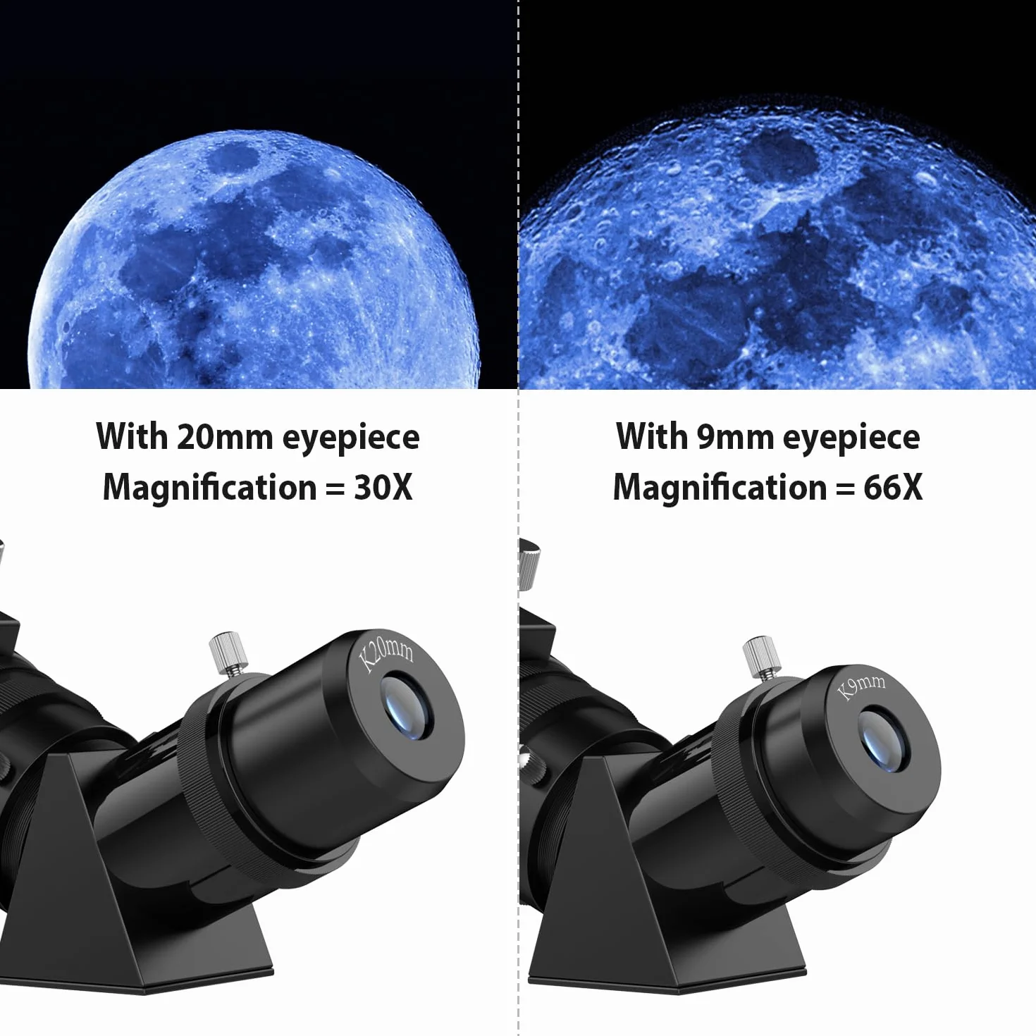 Teleskop, teleskop astronomiczny dla dorosłych, 80mm przysłona 600mm przenośny teleskop podróżny dla początkujących i dzieci z statywem, adapterem do telefonu, plecakiem