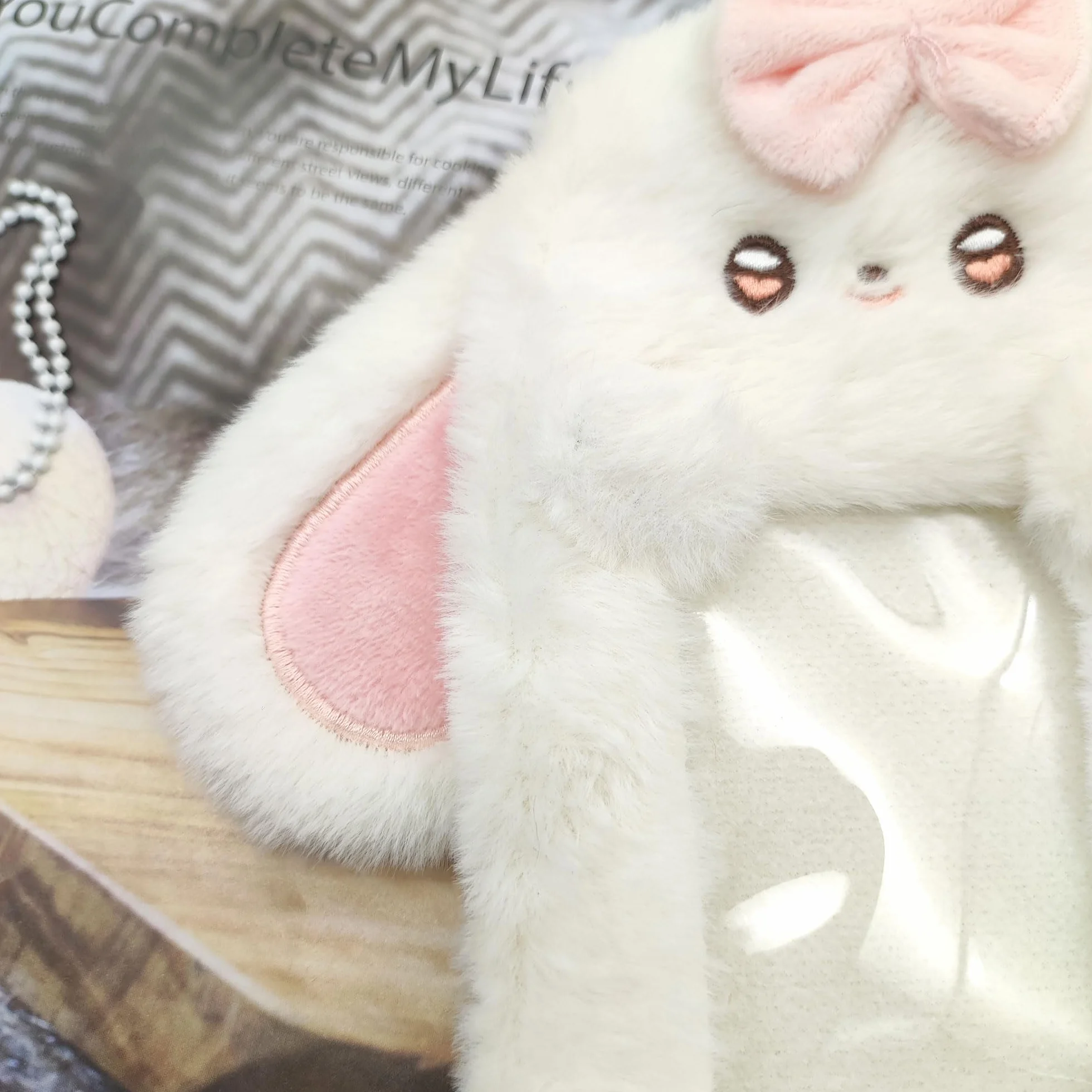 Kpop pluszowy uchwyt na karty fotograficzne, z motywem kreskówki, etui na dowód osobisty, etui ochronne na dowód osobisty, etui na karty, zdjęcia idola, legitymację studencką, szer.:, m