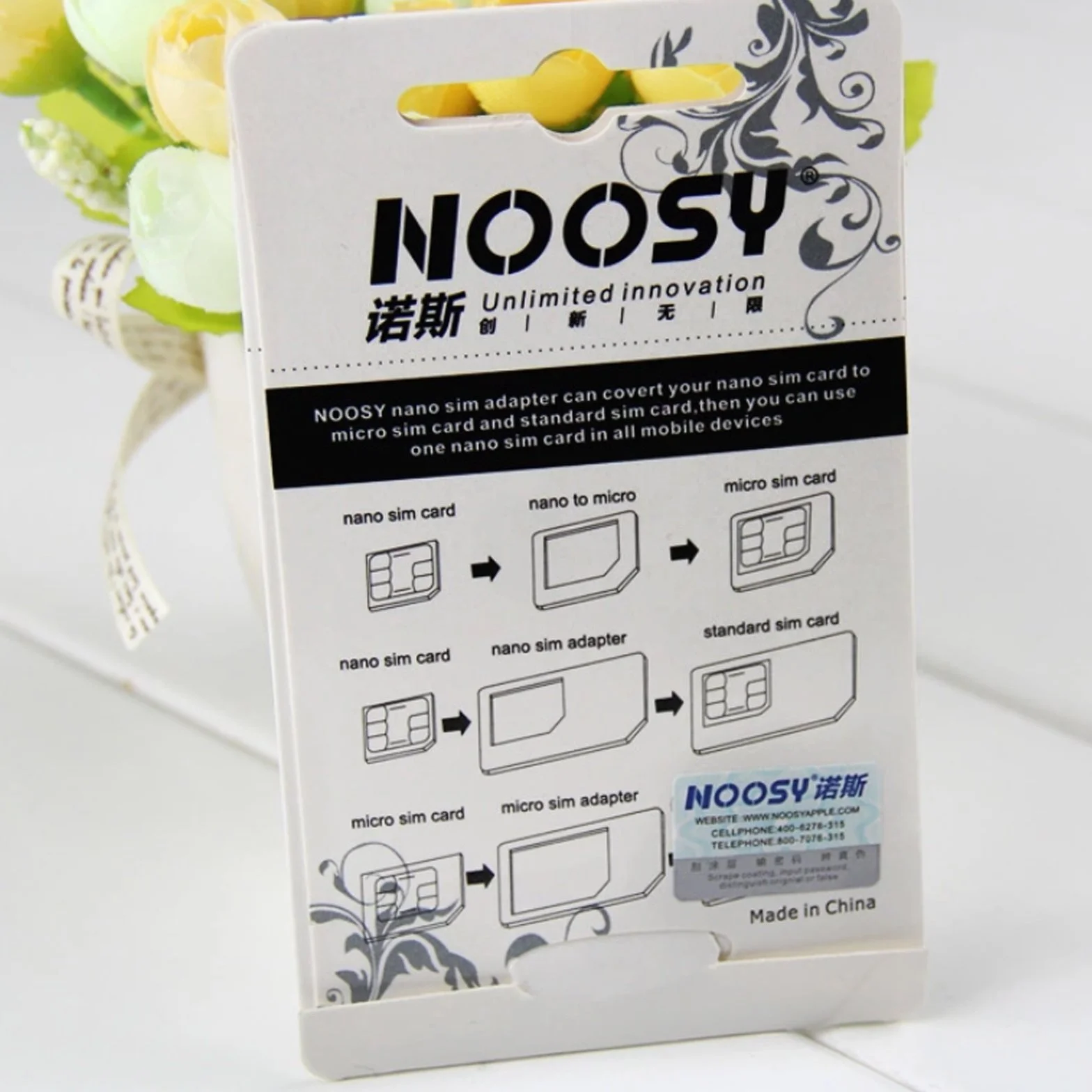 Sintech Zestaw adapterów Nano/MicroSim (3-pak) z otwieraczem SIM i bolcem wysuwanym