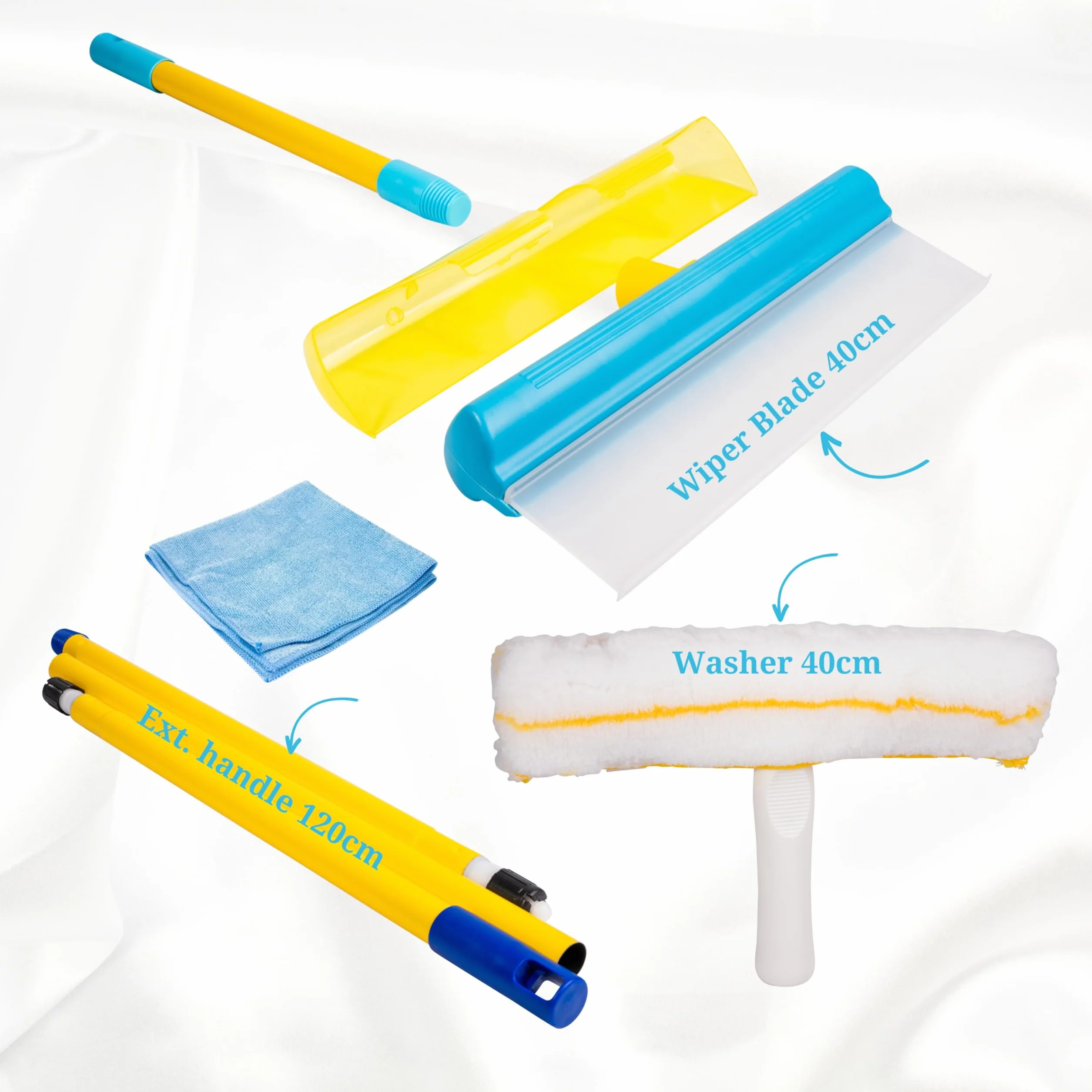 Aquablade® MAXI 40 cm Myjka silikonowa ze zbiornikiem Zestaw do czyszczenia okien