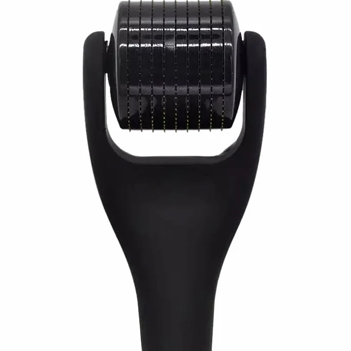 MAZAYA | Derma Roller do Brody i Twarzy | Roller na Porost Brody | Wałek do brody | 540 Tytanowych igieł o grubości 0,5mm | Beard Roller | Stymuluje Porost Brody i Włosów | Wzmacnia Strukturę Włosów