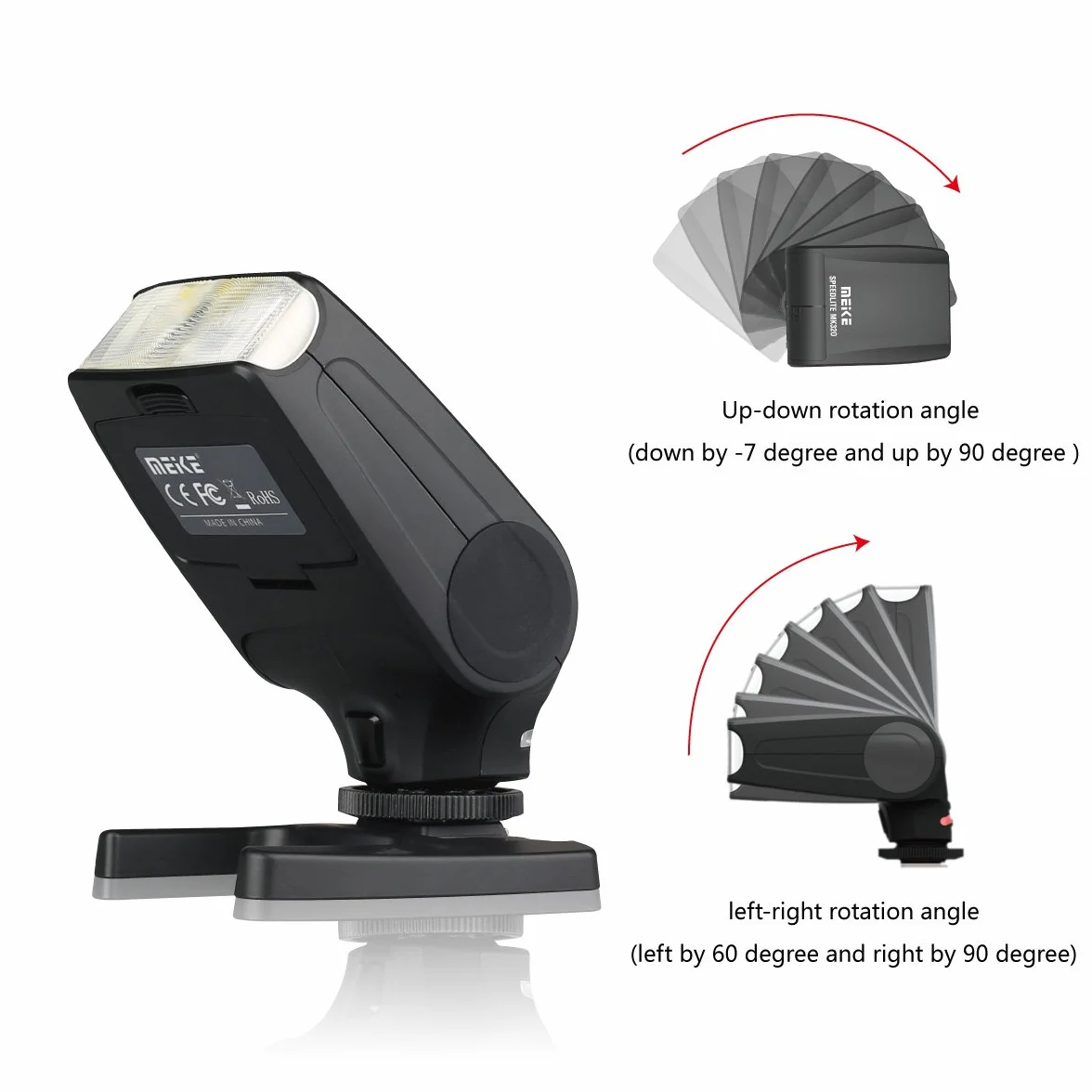 MEIKE MK-320C Speedlite Flash TTL Fit Canon bezlusterkowa kamera DSLR Hot Shoe 5d Mark II, III, 6d, 7d, 7d Mark II, 50d, 60d, 70d, 100d, 550d, 600d, 700d, 1000d, 1100d
