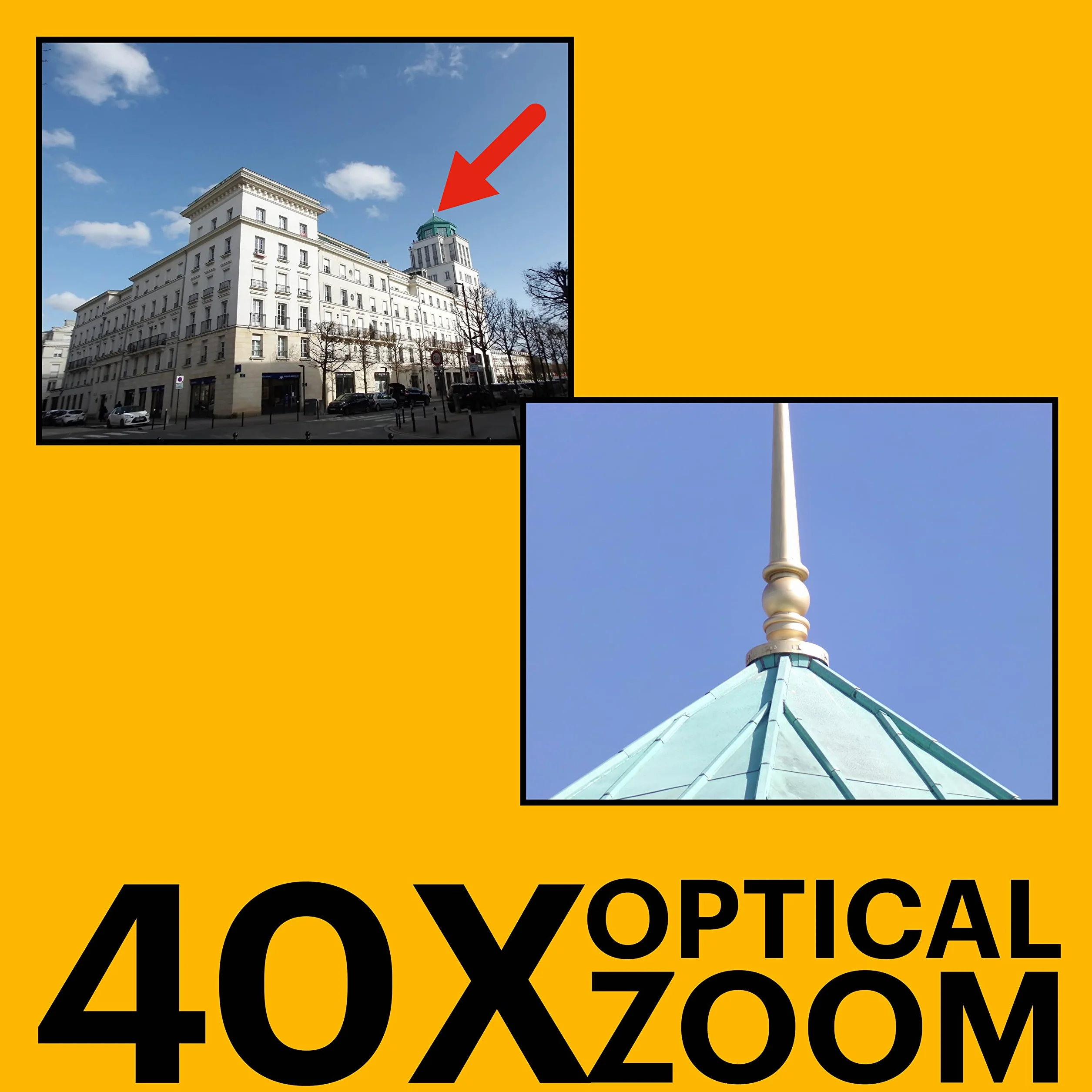 Kodak AZ401 Aparat Mostkowy Astro Zoom 2,3 Cala, Czerwony, 16 MP