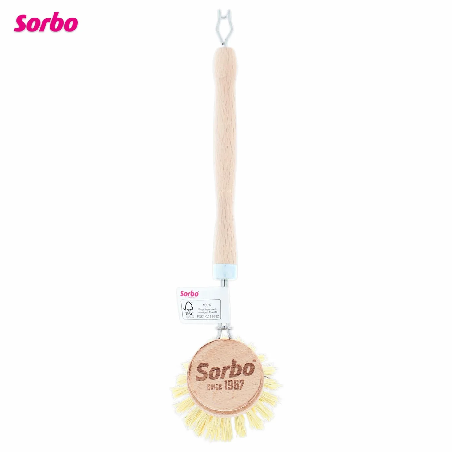 Sorbo Washing Brush Wood 26 cm