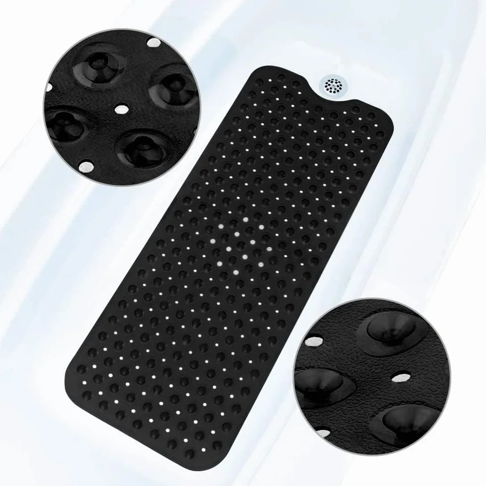 ADOV Antypoślizgowa Mata do Wanny 100x40 cm 200 Przyssawek PVC Odporna na Pleśń