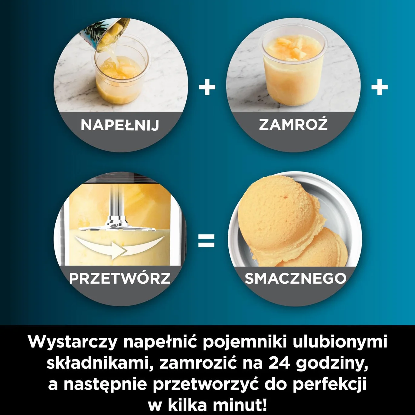 Maszyna do lodów Ninja CREAMi NC300EUCP 1,4 L 7 programów 3 pojemniki
