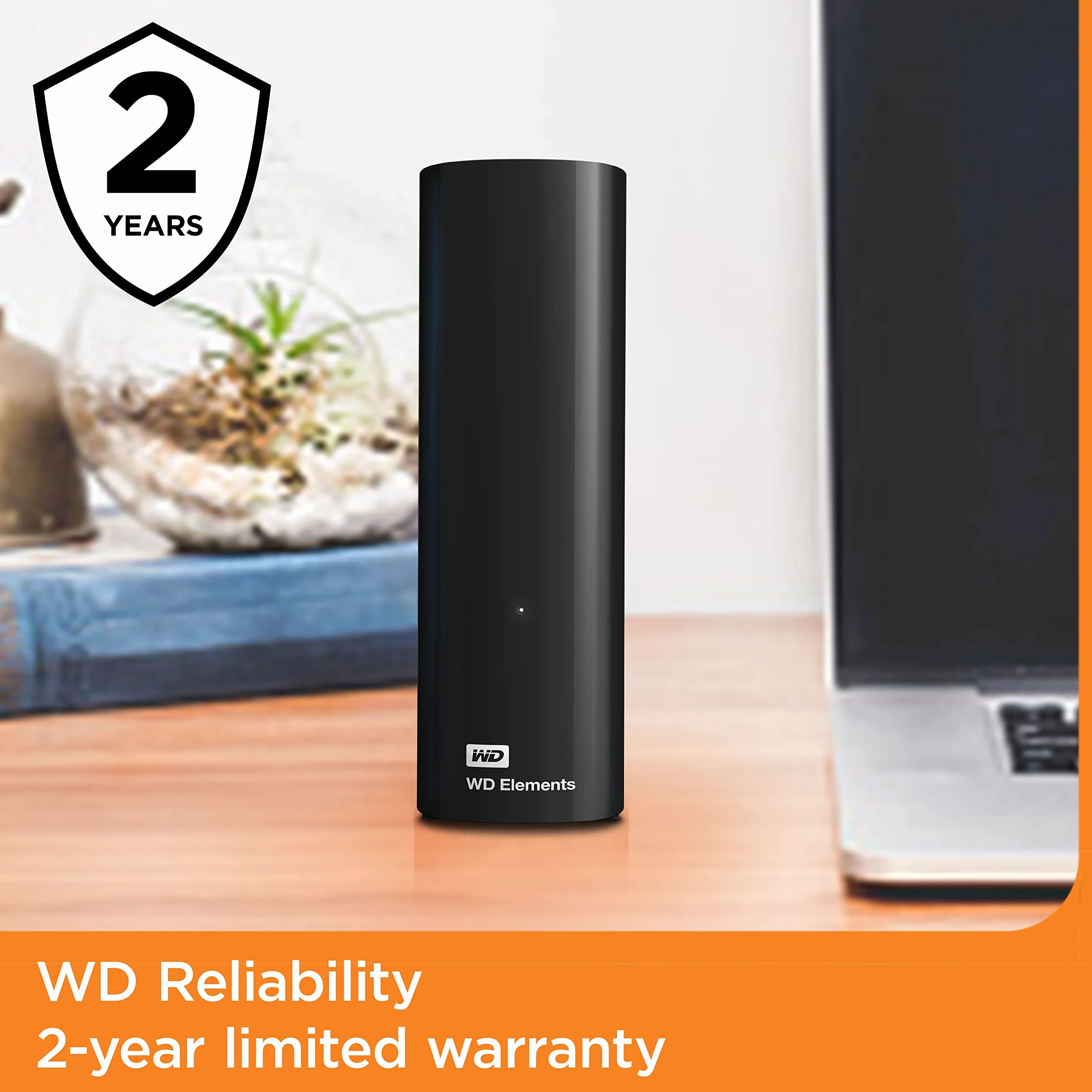 Western Digital Wd Elements WDBWLG0200HBK-EESN Dysk Zewnętrzny, Czarny, 20 TB