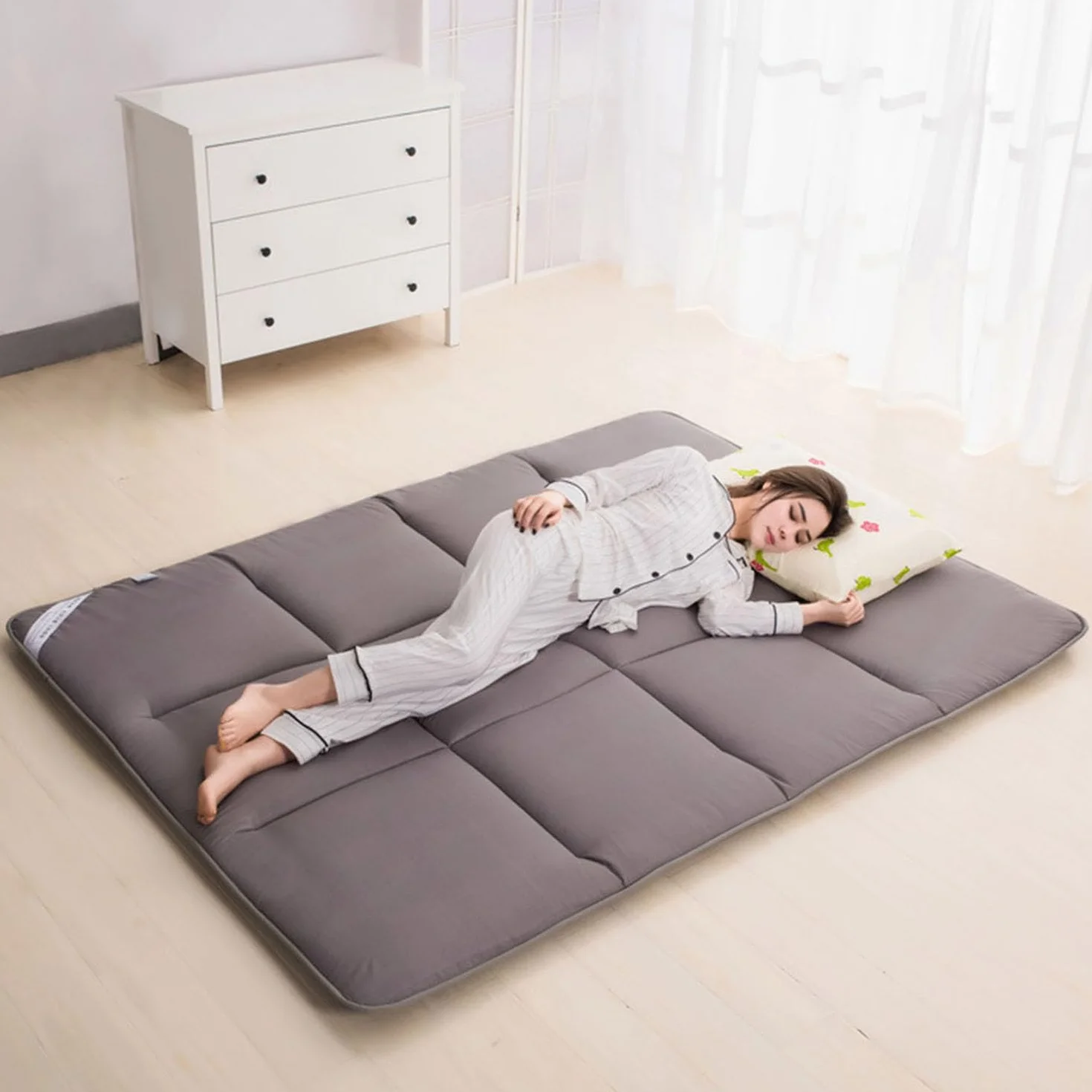 MIAOXIAO Japoński materac podłogowy Futon Tatami Karimata składany 150x200cm