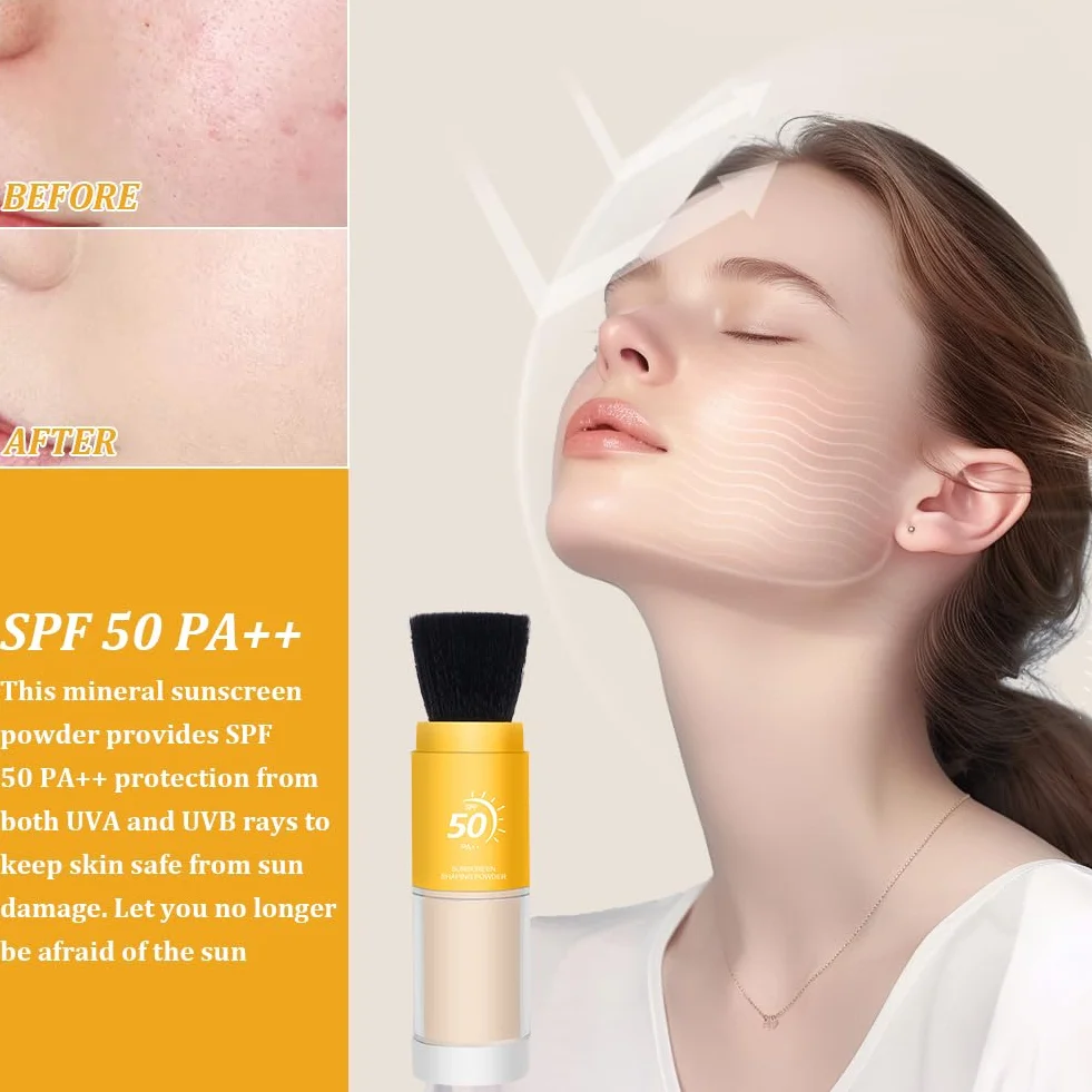 Proszek do pudru, utrwalacz SPF 50, puder trwały, matowy