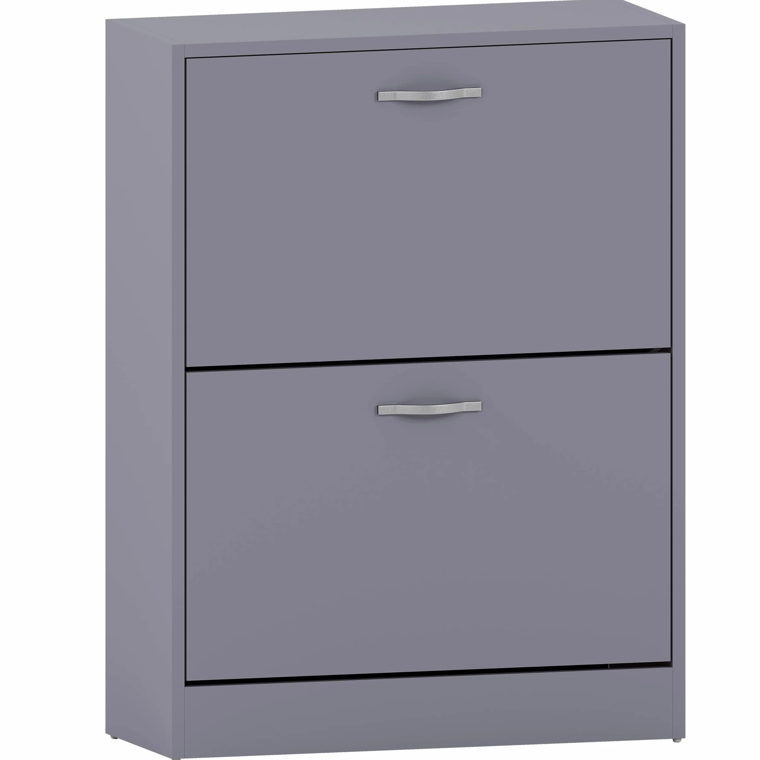 Vida Designs Szafka na buty z 2 szufladami wysuwana organizacja butów drewniany mebel szary