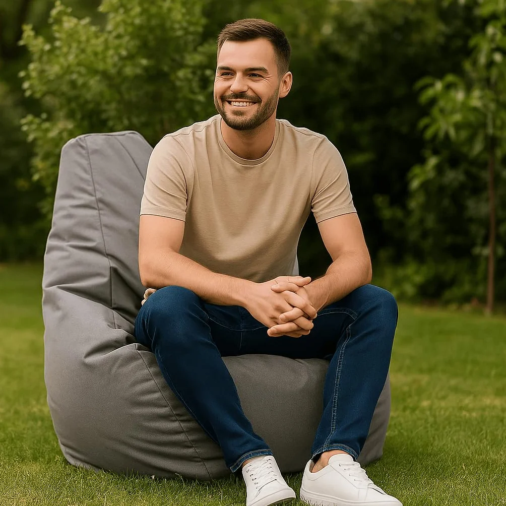Pufa Worek do Siedzenia 225L EKO Szara