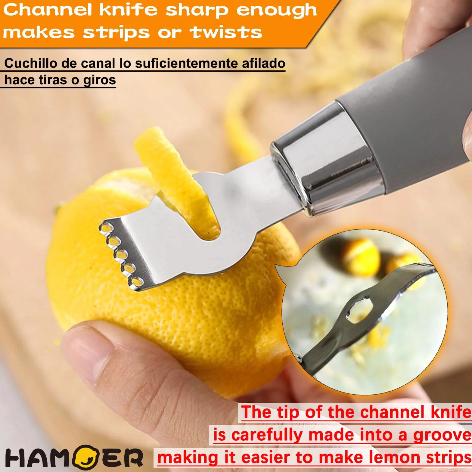 Tarka do sera z narzędziem do tarki cytrusowej i cytryny dla Kitchenaid, wielofunkcyjny szczelinowy skrobak do noży kanałowych, ostrze ze stali nierdzewnej i ergonomicznie zaprojektowany,
