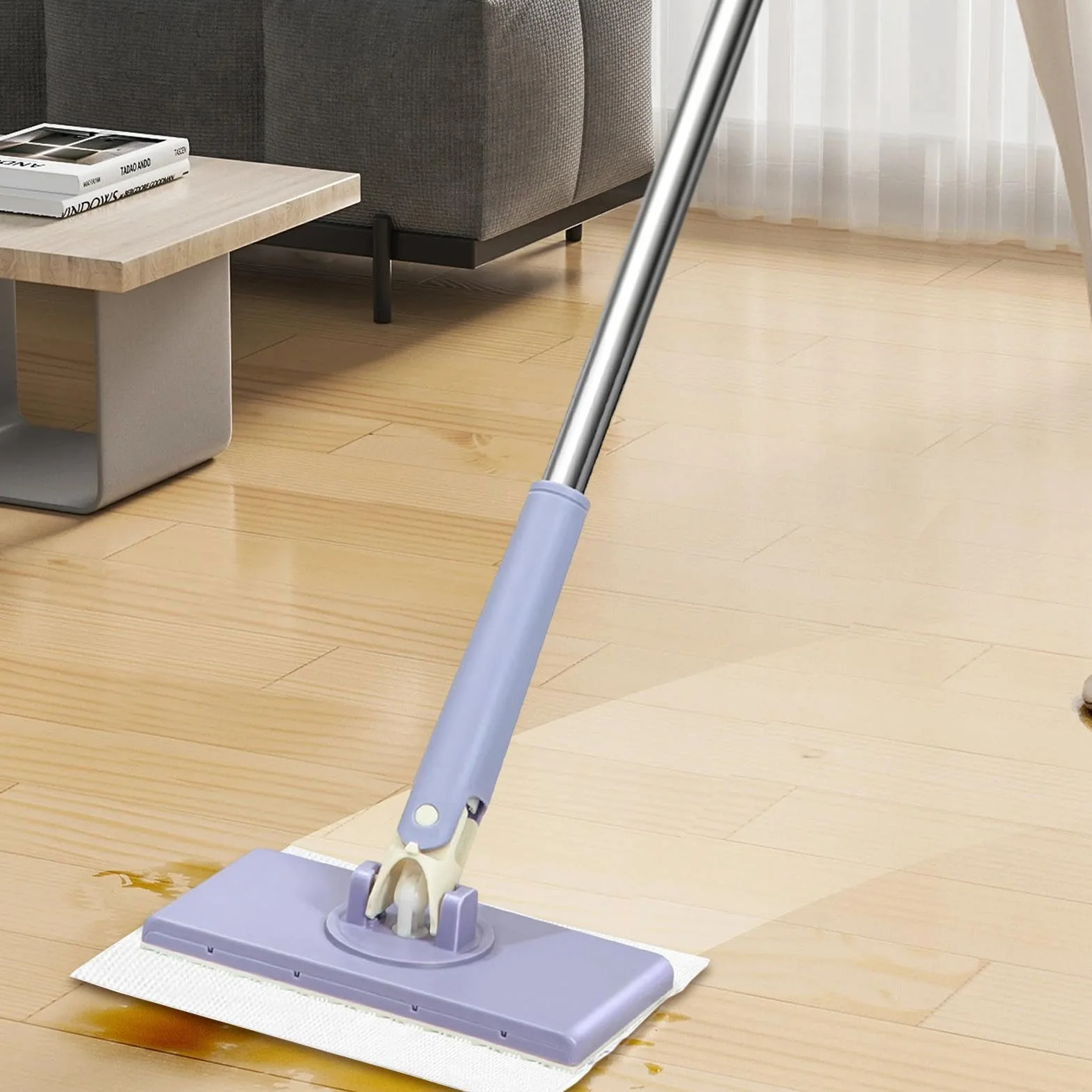 Automatyczny mop do twardego drewna laminatu płytek zestaw