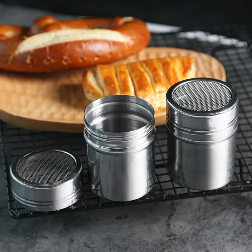 Cukiernica ze stali nierdzewnej z pokrywką 2 sztuki do kawy kakao cappuccino