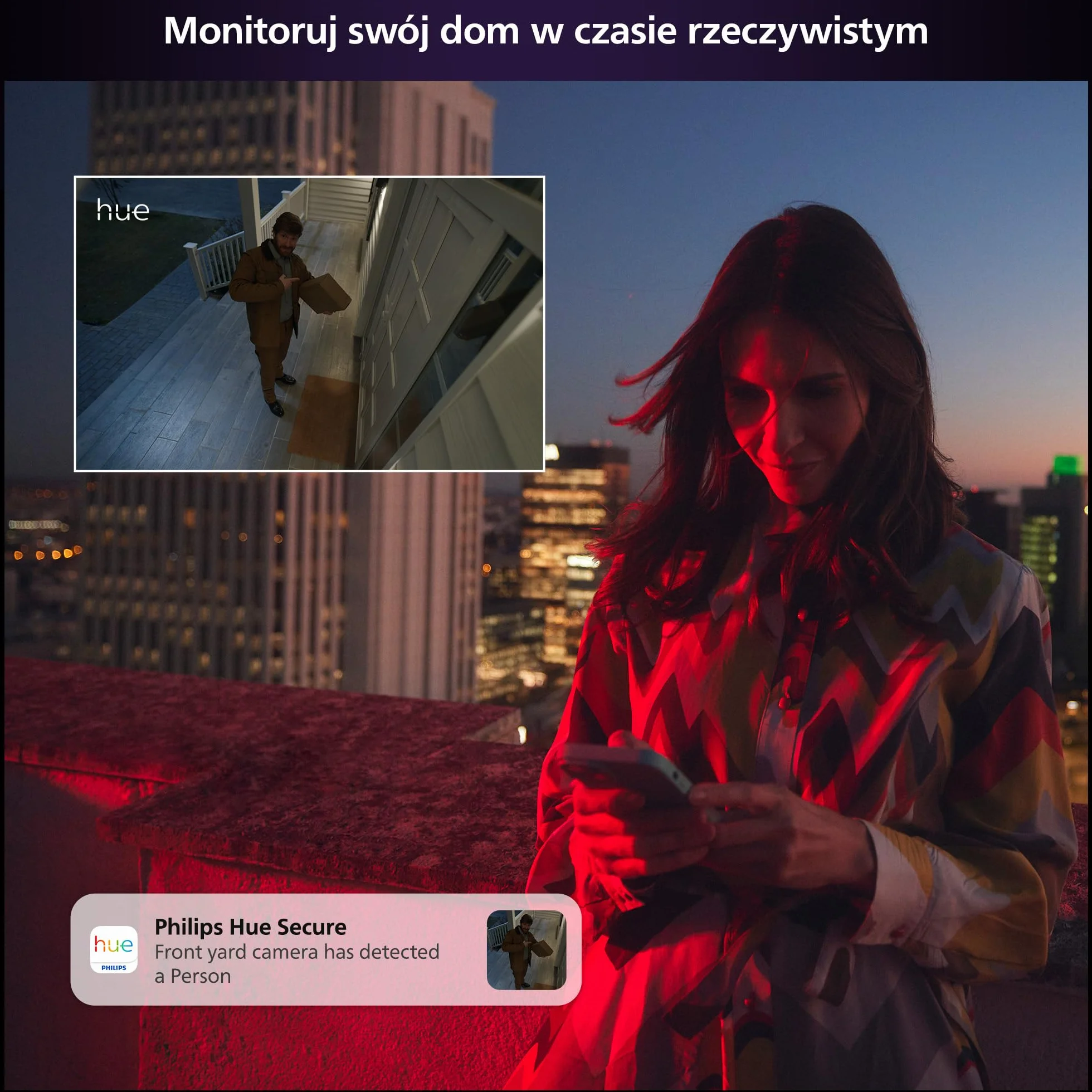 Philips Hue Raven Kamera przewodowa czarna