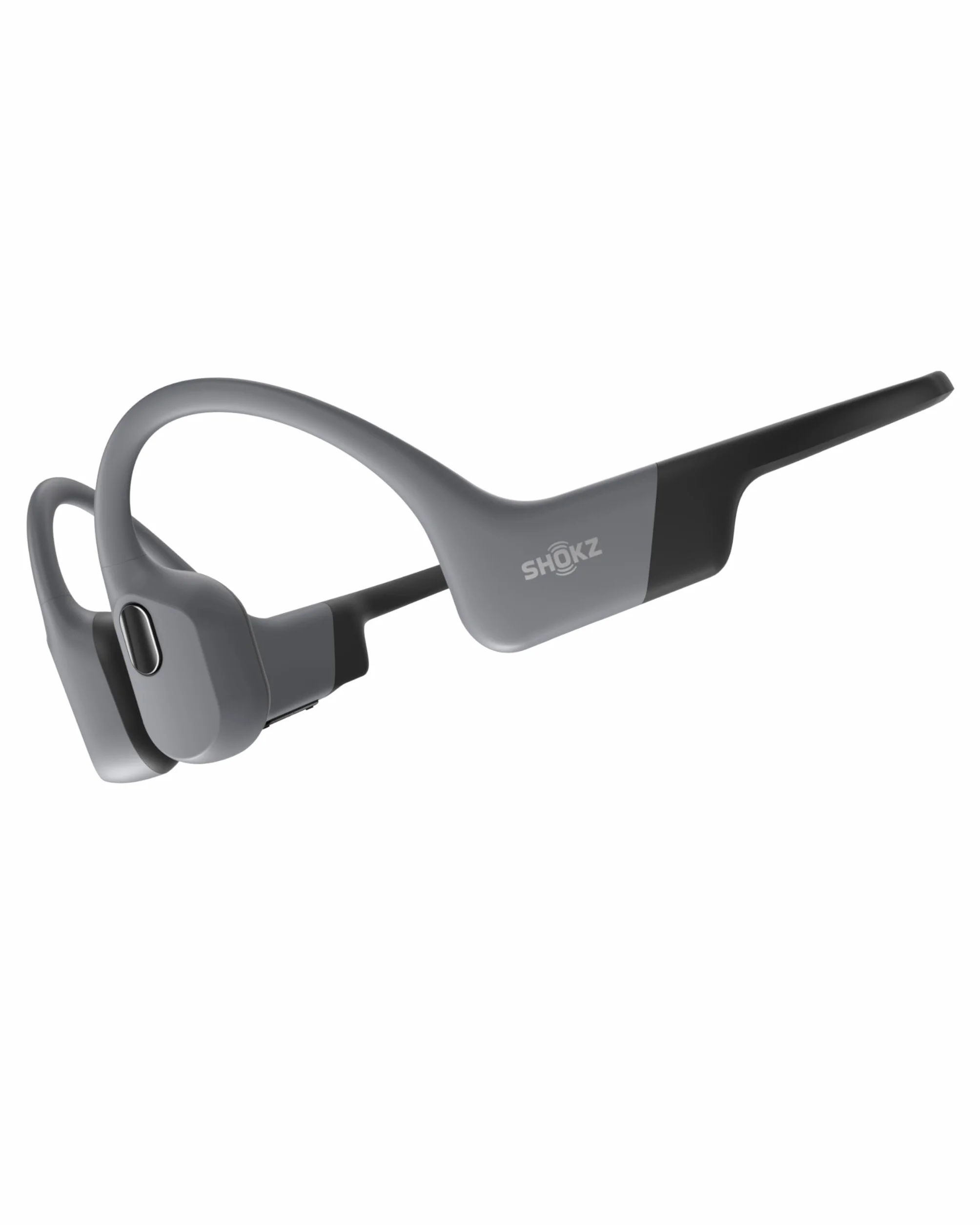 SHOKZ OpenSwim Pro Słuchawki Sportowe z Bone Conduction, Wodoszczelne IP68 Słuchawki Open-Ear z Bluetooth 5.4, Ładowanie bezprzewodowe,32GB Pamięci MP3, 9h Czasu Pracy do Biegania, Pływania - Szare