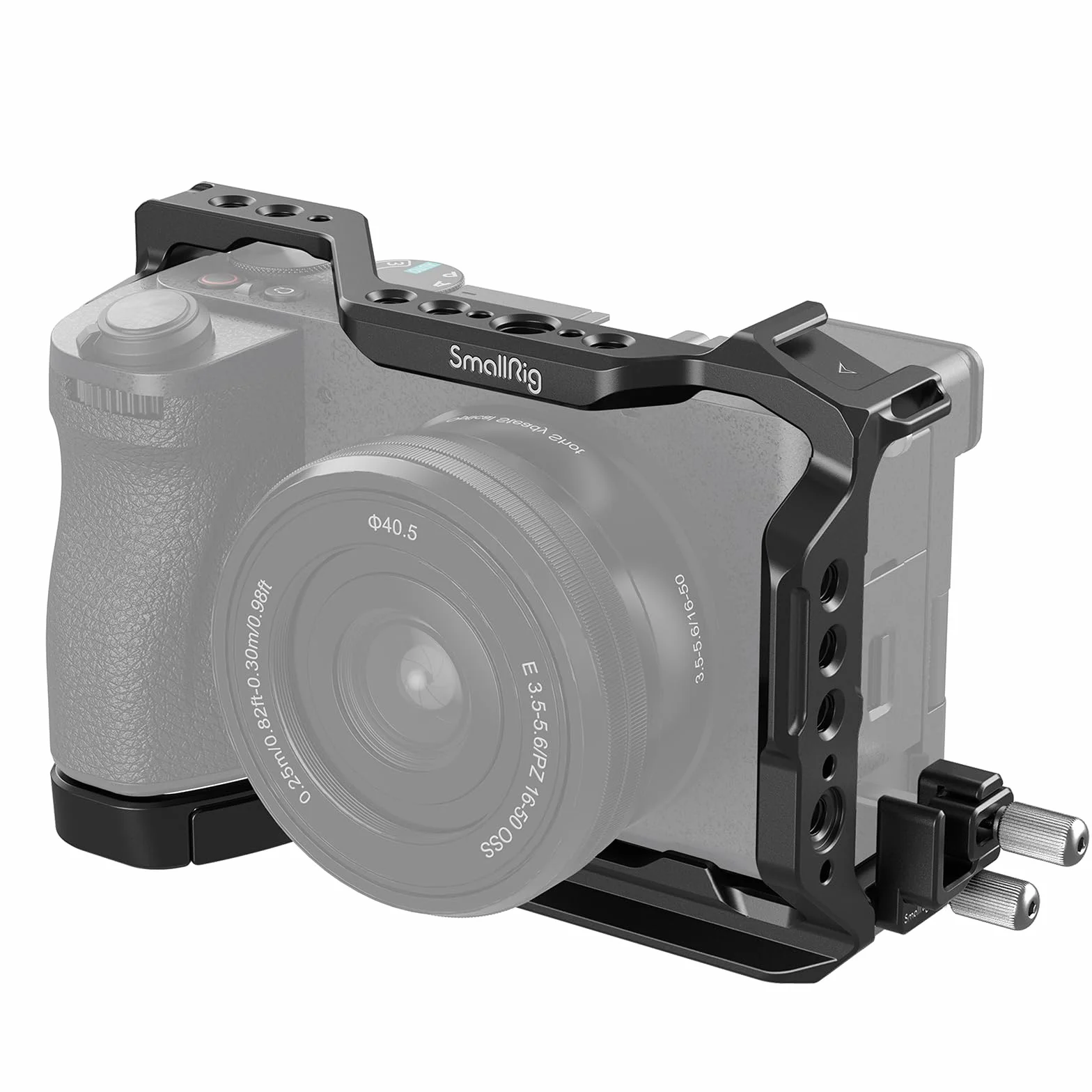 SMALLRIG Cage Zestaw klatki dla Sony A6700 z zaciskiem kablowym do HDMI, wbudowaną płytką szybkiego uwalniania typu dla Arca, filmem do robienia filmów klatka do kamery wideo z mocowaniem butów - 4336