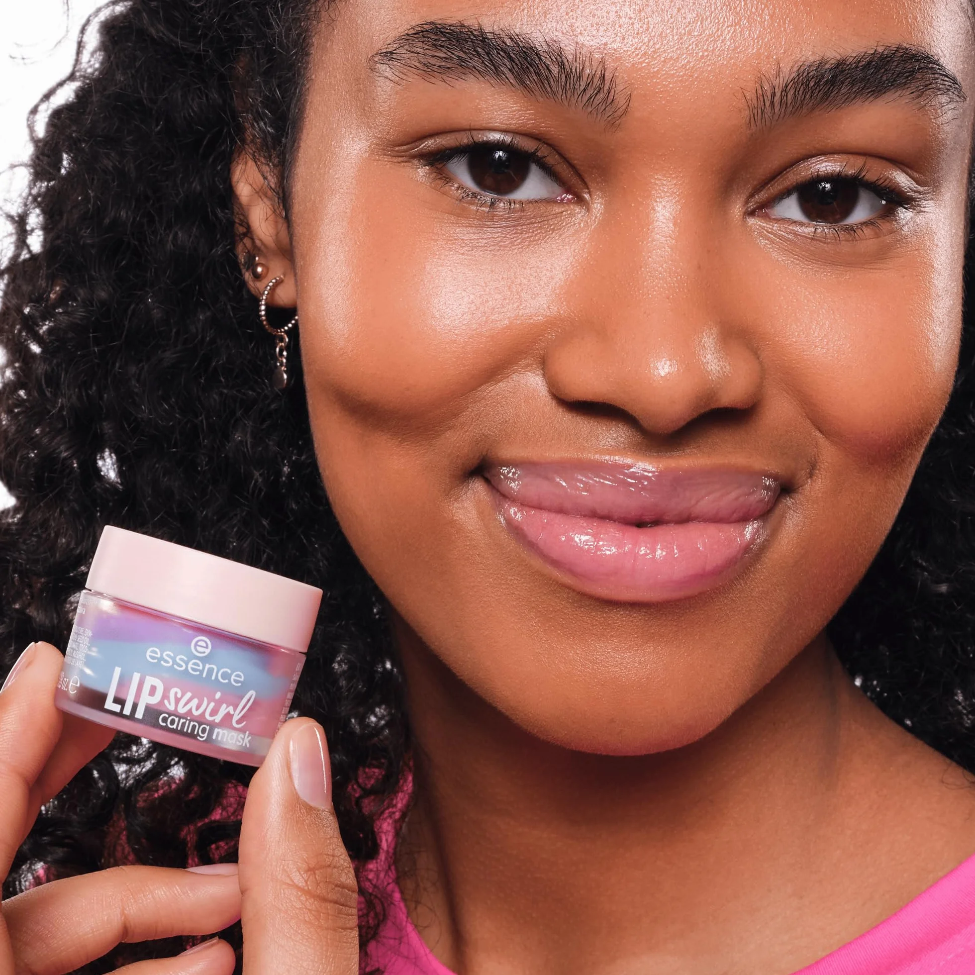essence Odżywcza maseczka do ust LIP swirl, wygładzanie, opieka, zroszony, przeświecający (8g)