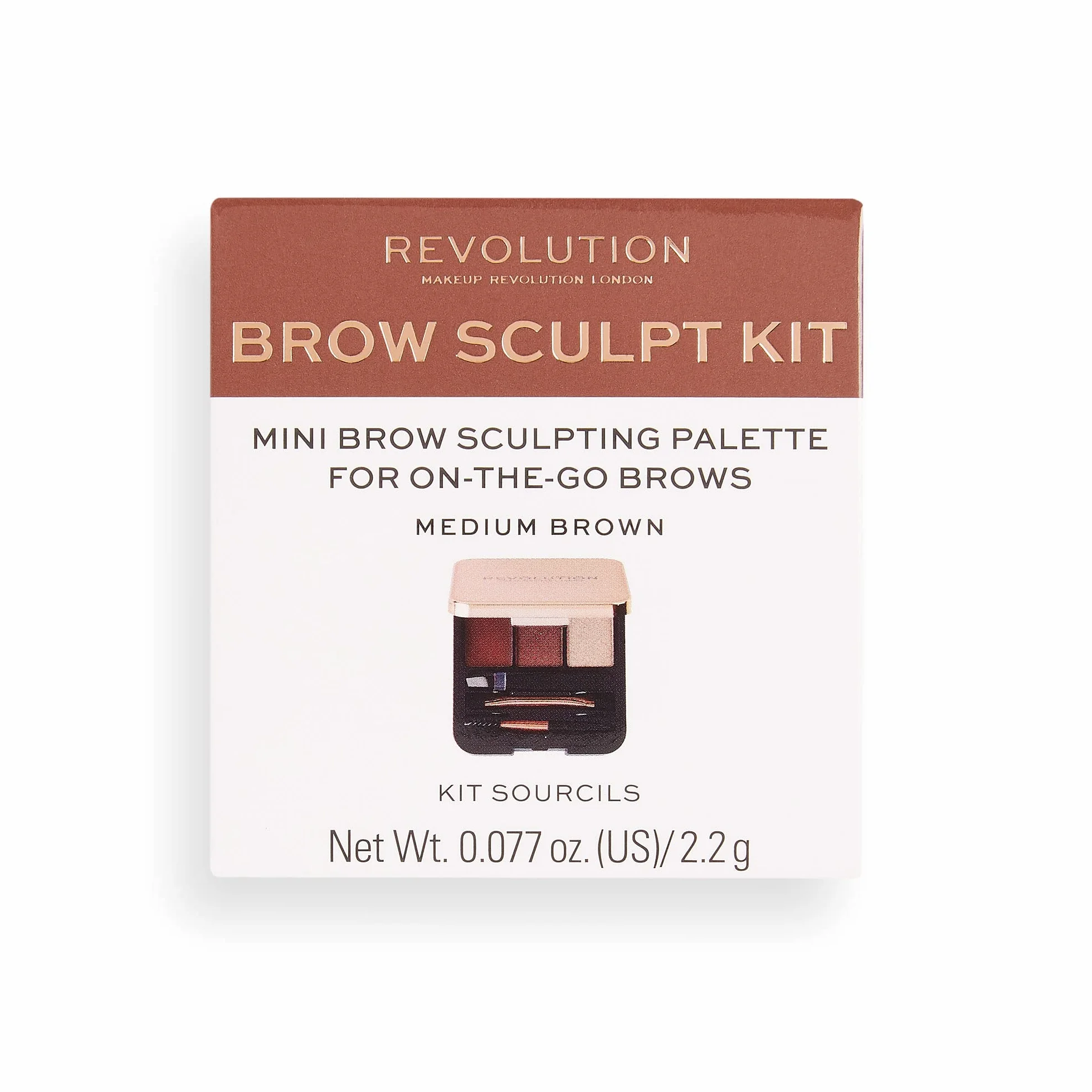 Makeup Revolution London Brow Sculpt, Medium, 2,2 g