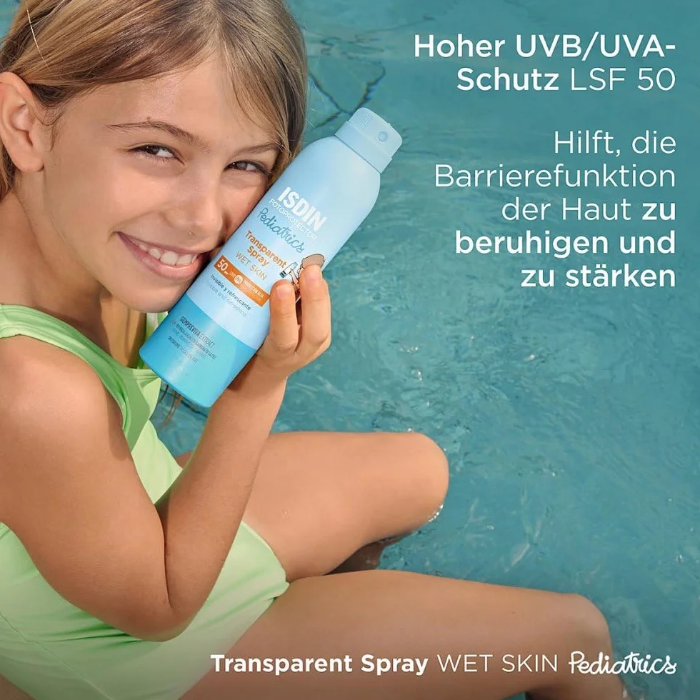 ISDIN Fotoprotector Pediatrics Wet Skin Spr.SPF 50, 250 ml Rozwiązanie