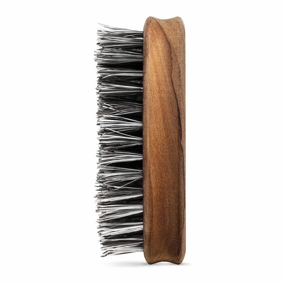 zestaw do pielęgnacji brody: BROOKLYN SOAP COMPANY Beard Brush do brody naturalne kosmetyki naturalne® wegańskie włosy - pomysł na prezent dla mężczyzn - stylizacja pełnej brody lub trzydniowej brody