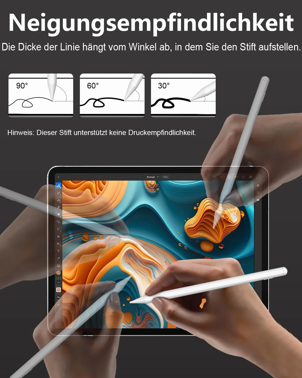 6 sztuk zamiennych końcówek kompatybilnych z iPencil Pro, Apple Pencil Pro, Apple Pencil 2. generacji, Apple Pencil 1. generacji, Apple Pencil USB-C (Biały)