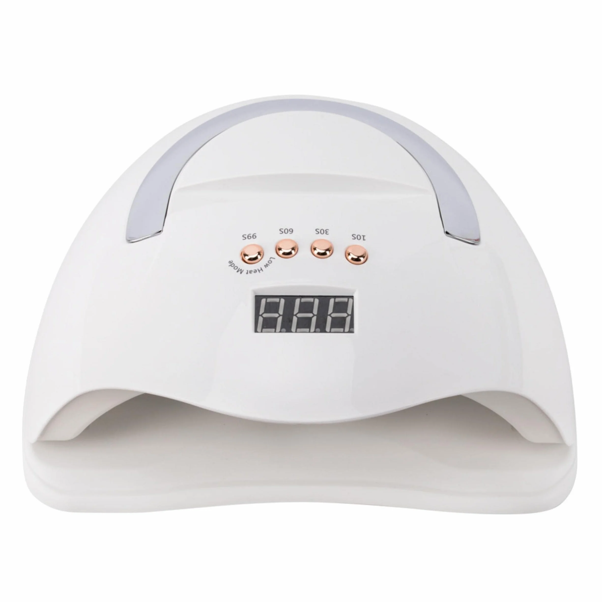 INLAQ® Max Dual UV/LED lampa do paznokci – 220 W, biała lampa do hybrydowych lakierów do paznokci i żeli, z uchwytem na telefon komórkowy i czujnikiem ruchu
