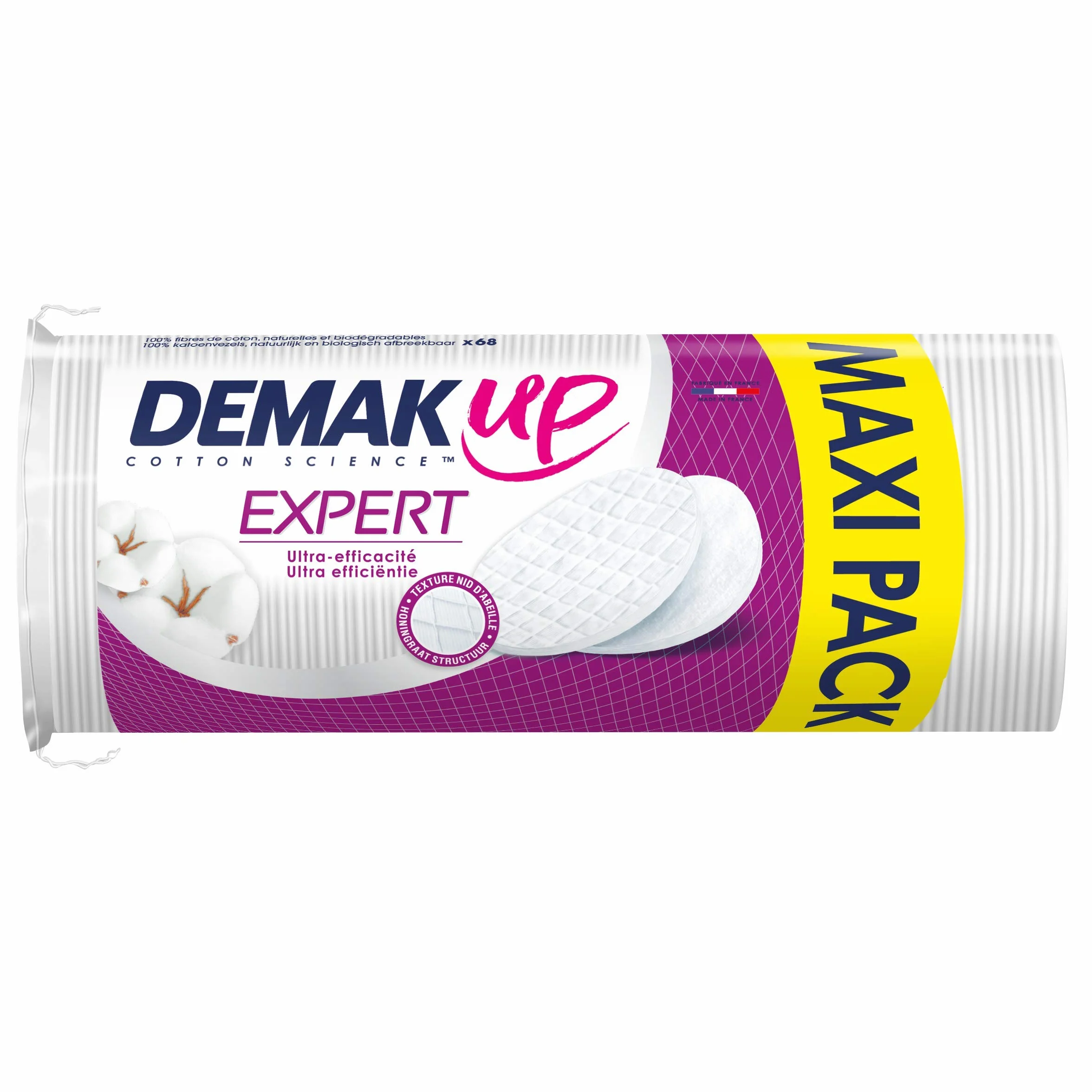 Demak'up Expert zestaw 68 wacików do demakijażu, owalne, maxi