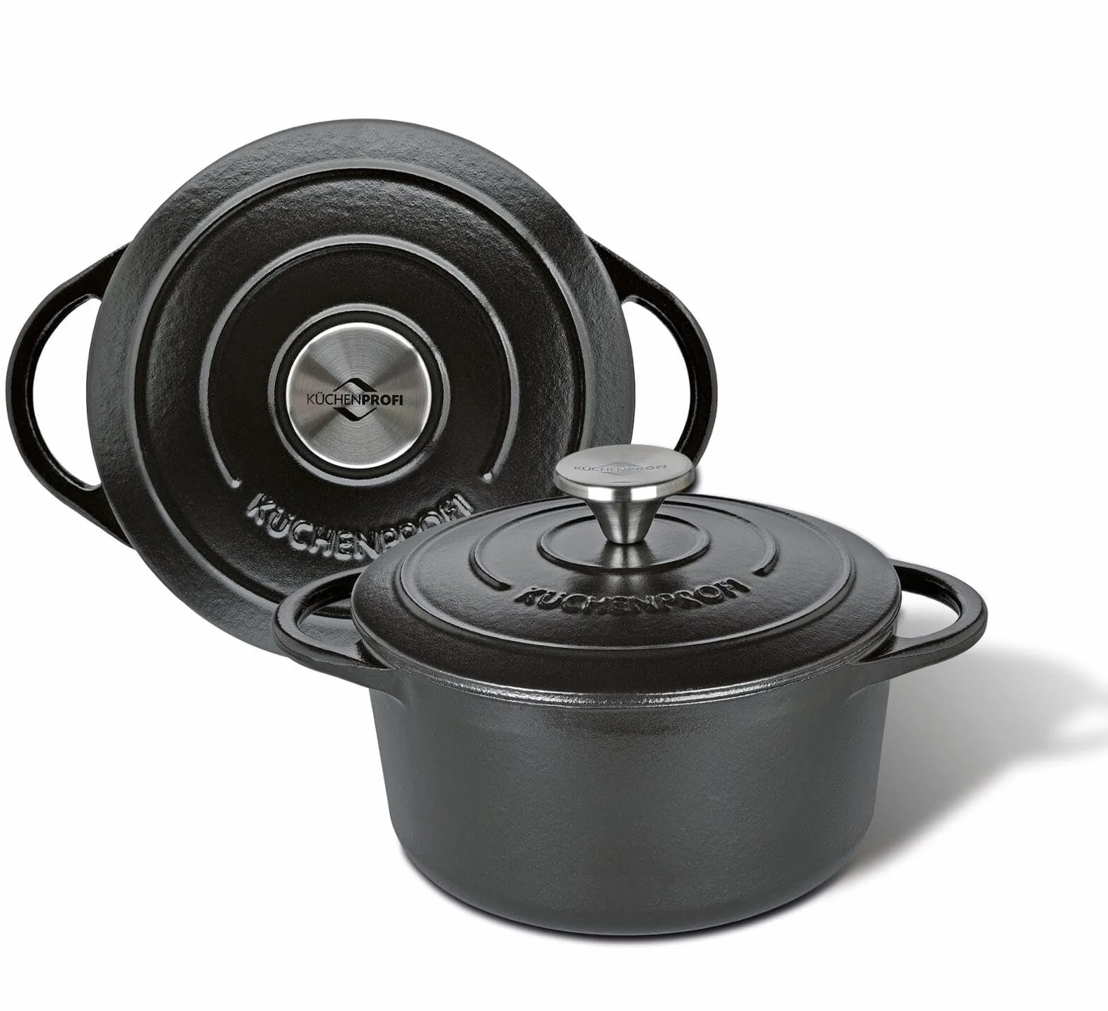 Küchenprofi PROVENCE Żeliwna brytfanna z pokrywką 24 cm emaliowany Dutch Oven