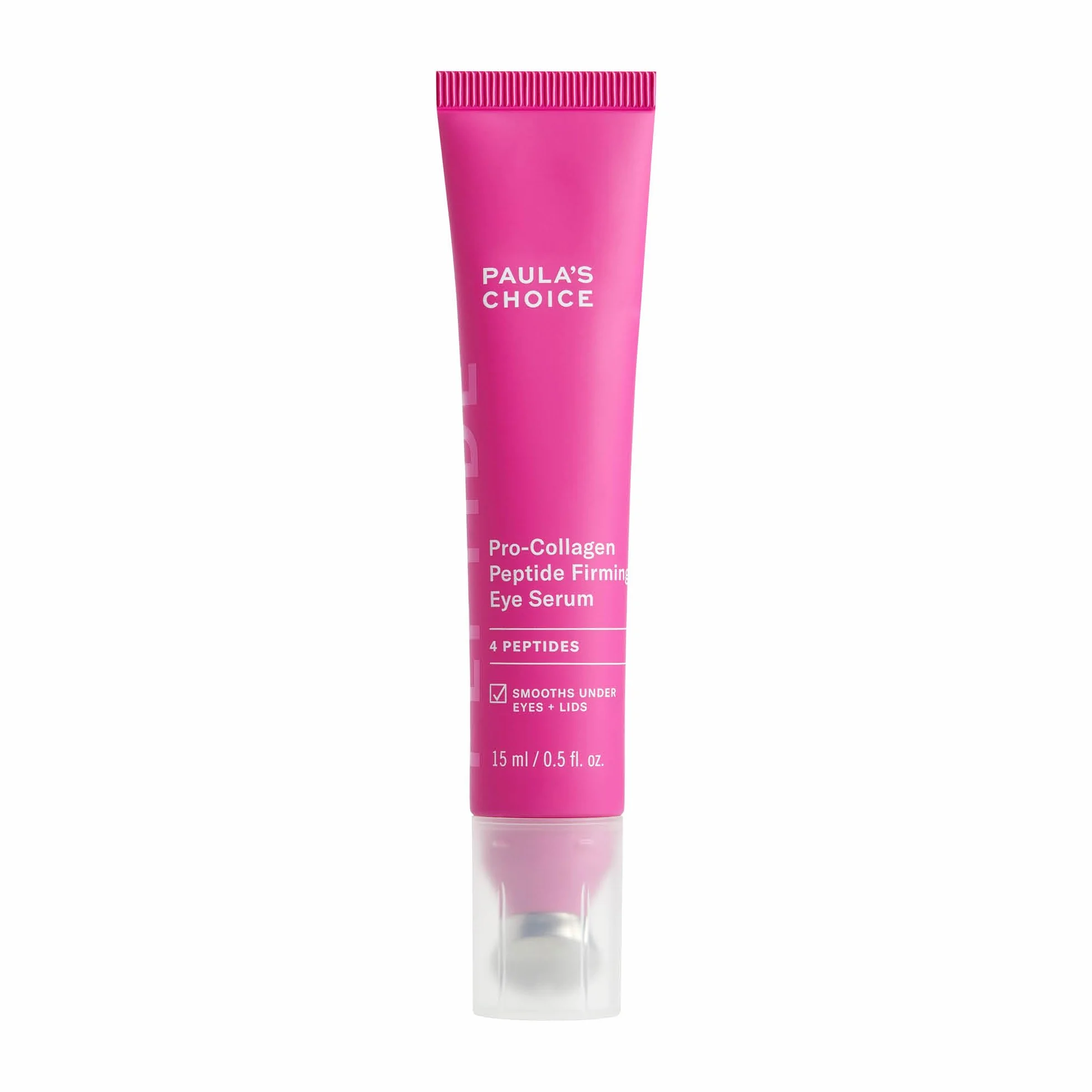 Paula's Choice Pro-Collagen Peptide Serum Pod Oczy - Nawilżający Krem ​Pod Oczy Redukuje Opuchliznę i Ujędrnia – z 4 Peptydami Prokolagenowymi – do Wszystkich Rodzajów Skóry – 15 ml