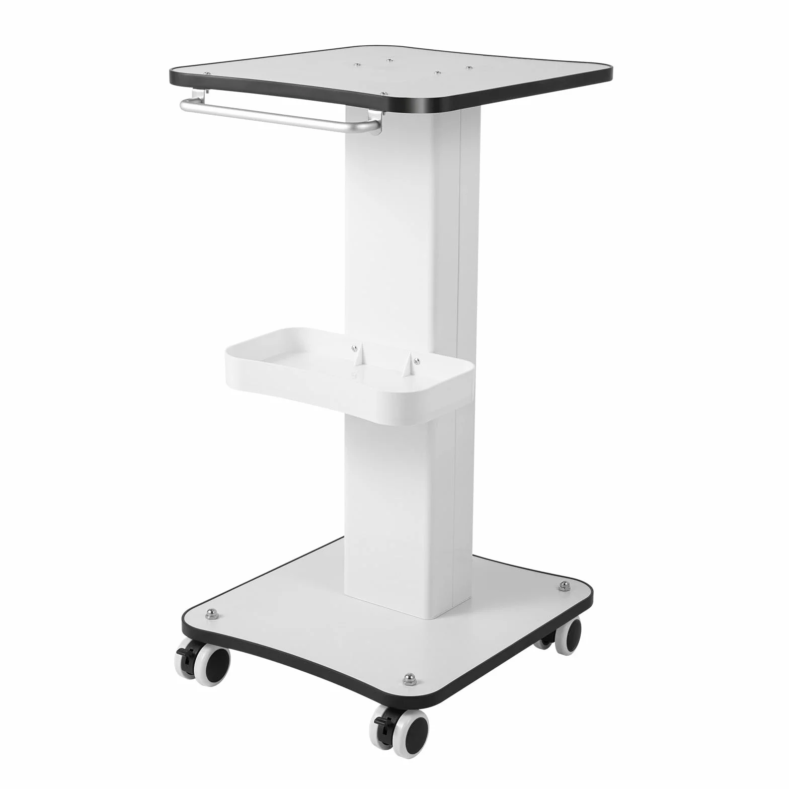 Wielofunkcyjny wózek kosmetyczny z płytami ABS | Salon Barber Hairdressing Trolley | wysokość 67 cm i kółka obracające się o 360° | idealny do suszarki do włosów, lokówek i produktów do pielęgnacji |