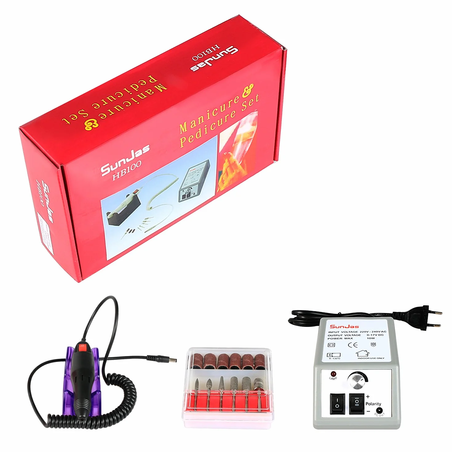 Elektryczny frezarka do paznokci, manicure i pedicure zestaw 20000 obr./min
