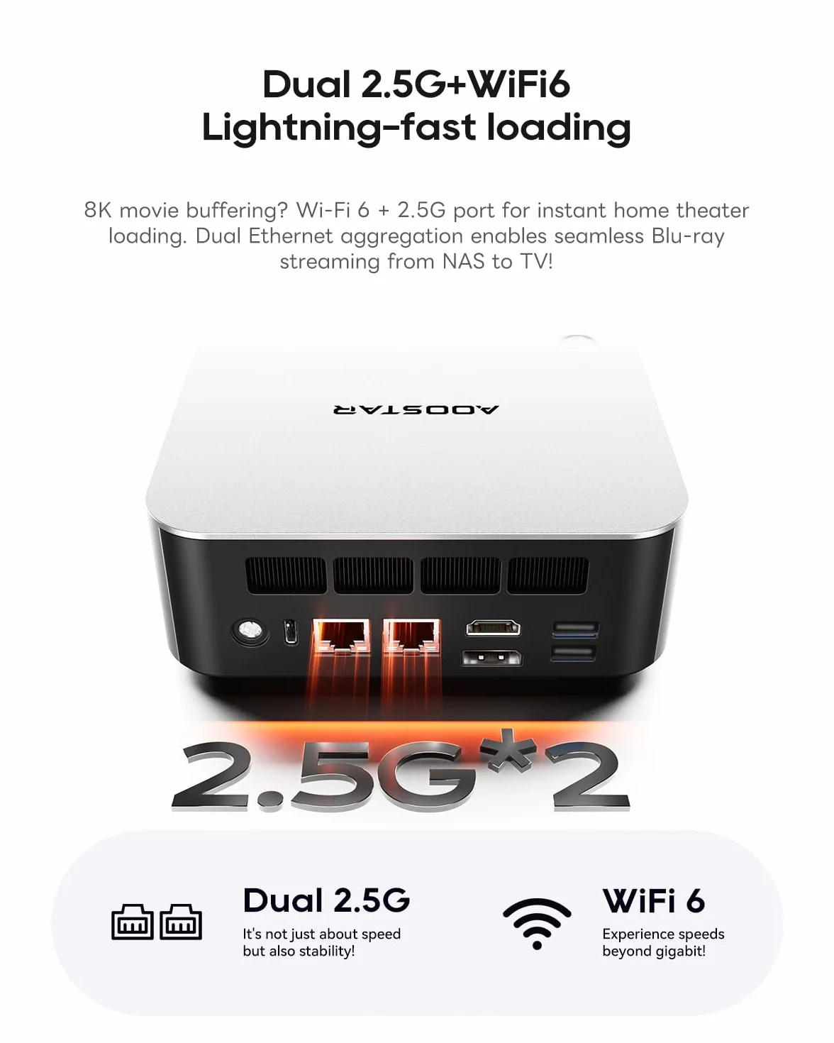 AOOSTAR MACO Mini PC Ryzen 7 PRO 8845HS(do 5,1GHz) mini komputer stacjonarny Barebone bez pamięci RAM bez M.2 SSD, Micro Gaming PC OCuLink/2xUSB4/2x2,5G LAN/4K Quad-Display/odblokowywanie linii